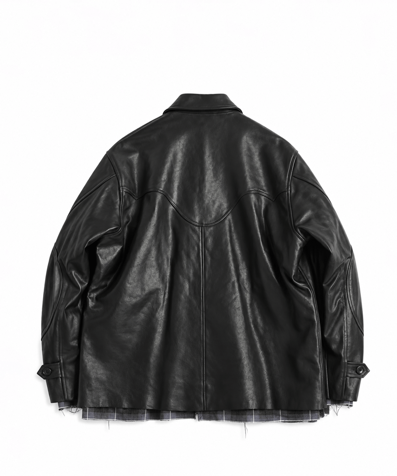 Shinig Collar Leather Jacket DAIRIKU