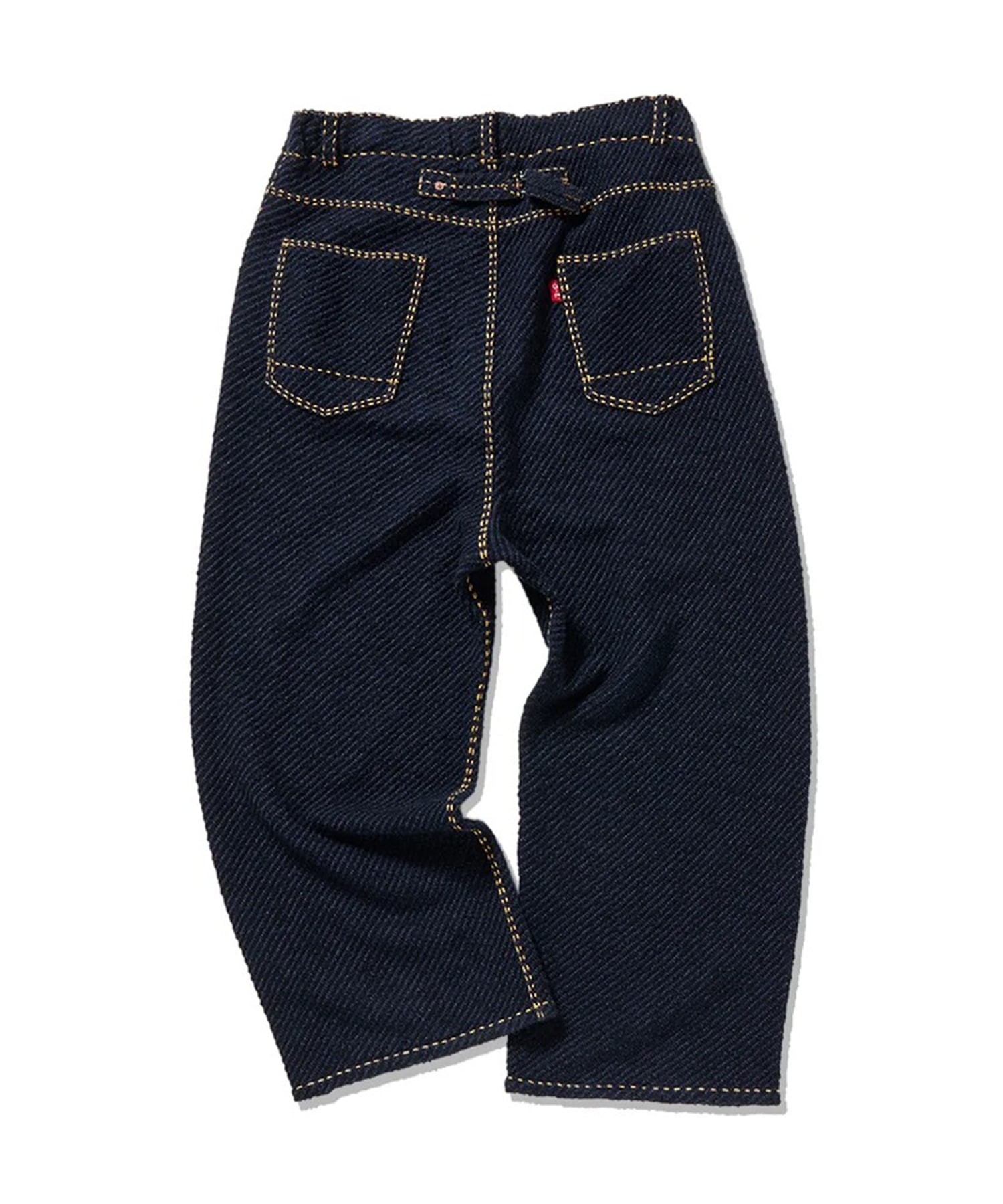 Hand Stitched Rigid Denim Knit Pants gim context