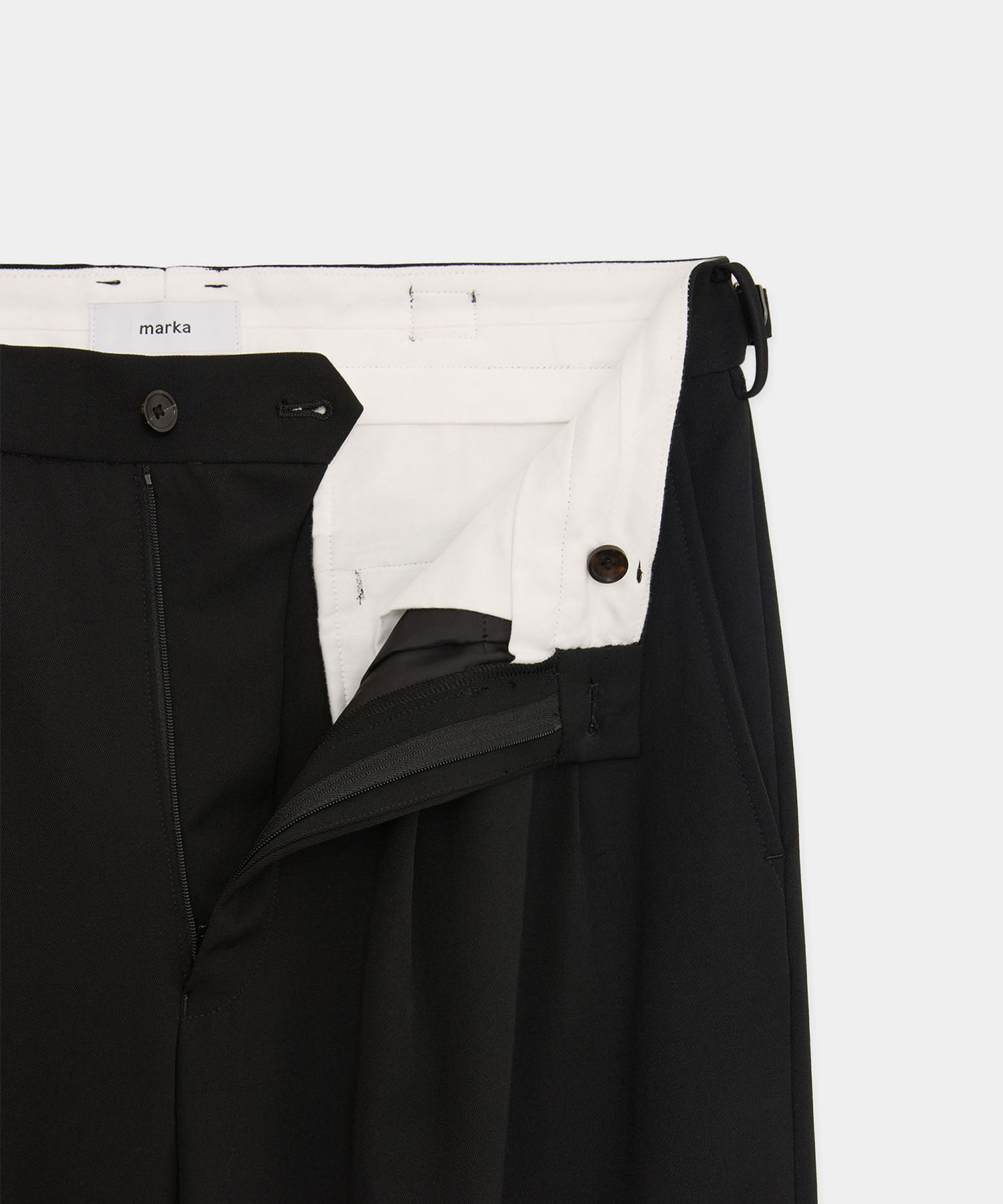 DOUBLE PLEATED WIDE TROUSERS MARKAWARE/marka