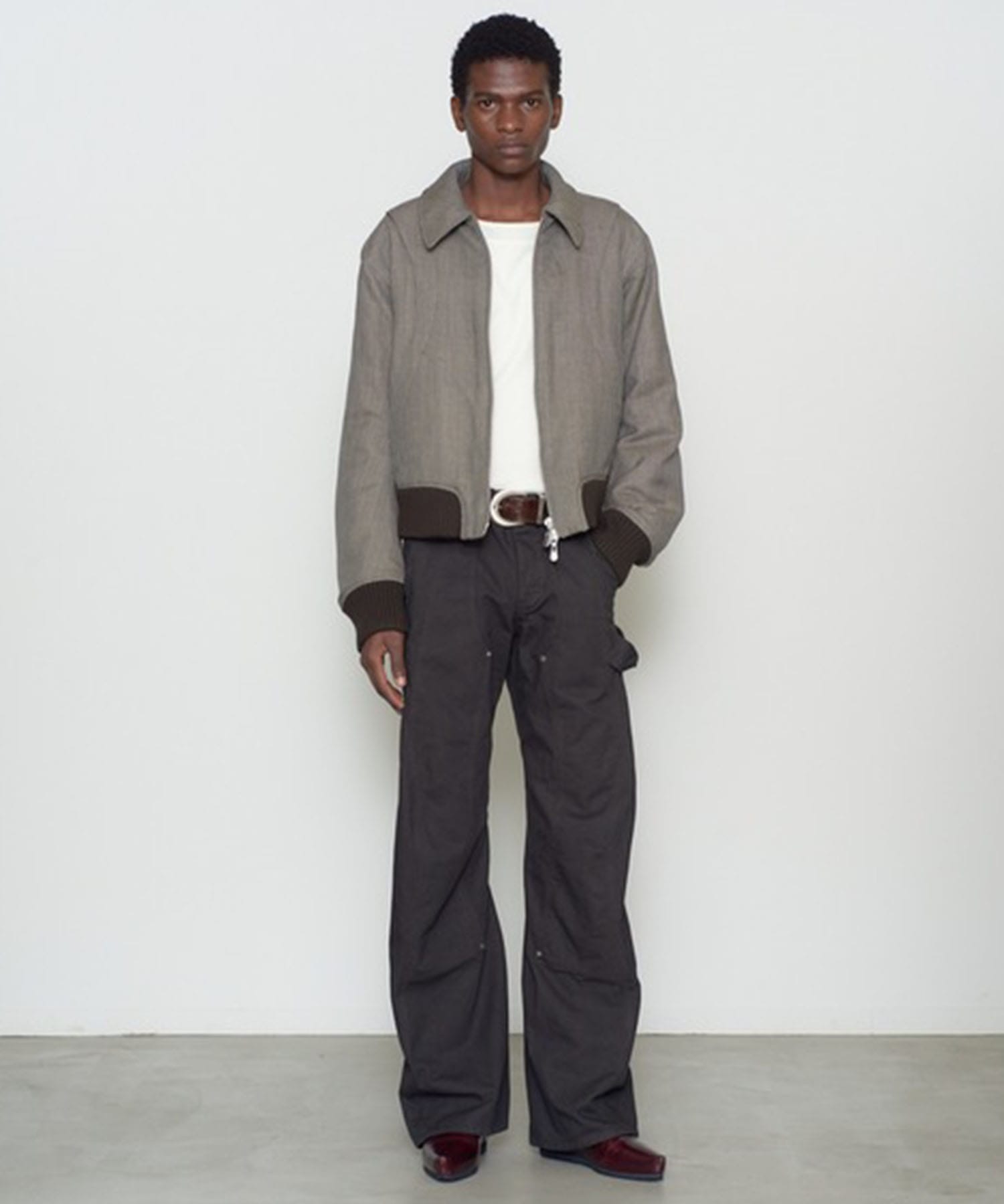 ZIP UP PADDED SHORT BOMBER JACKET NVRFRGT