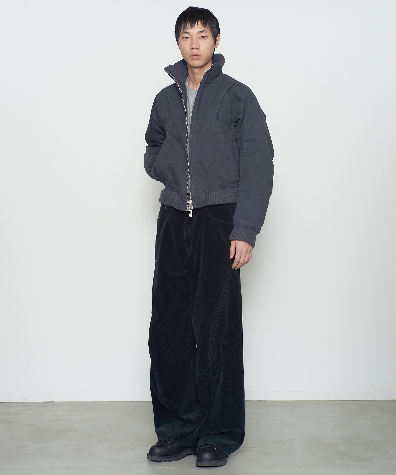 STAND COLLAR BOMBER JACKET NVRFRGT