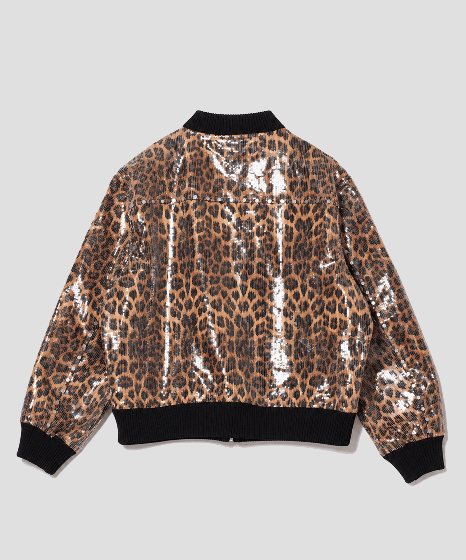 SPANGLE BOMBER JACKET  LEOPARD AFB