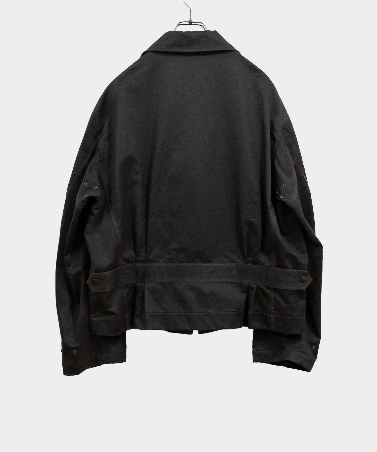 WAX COATING MILITARY SHORT BLOUSON ANTHEM A