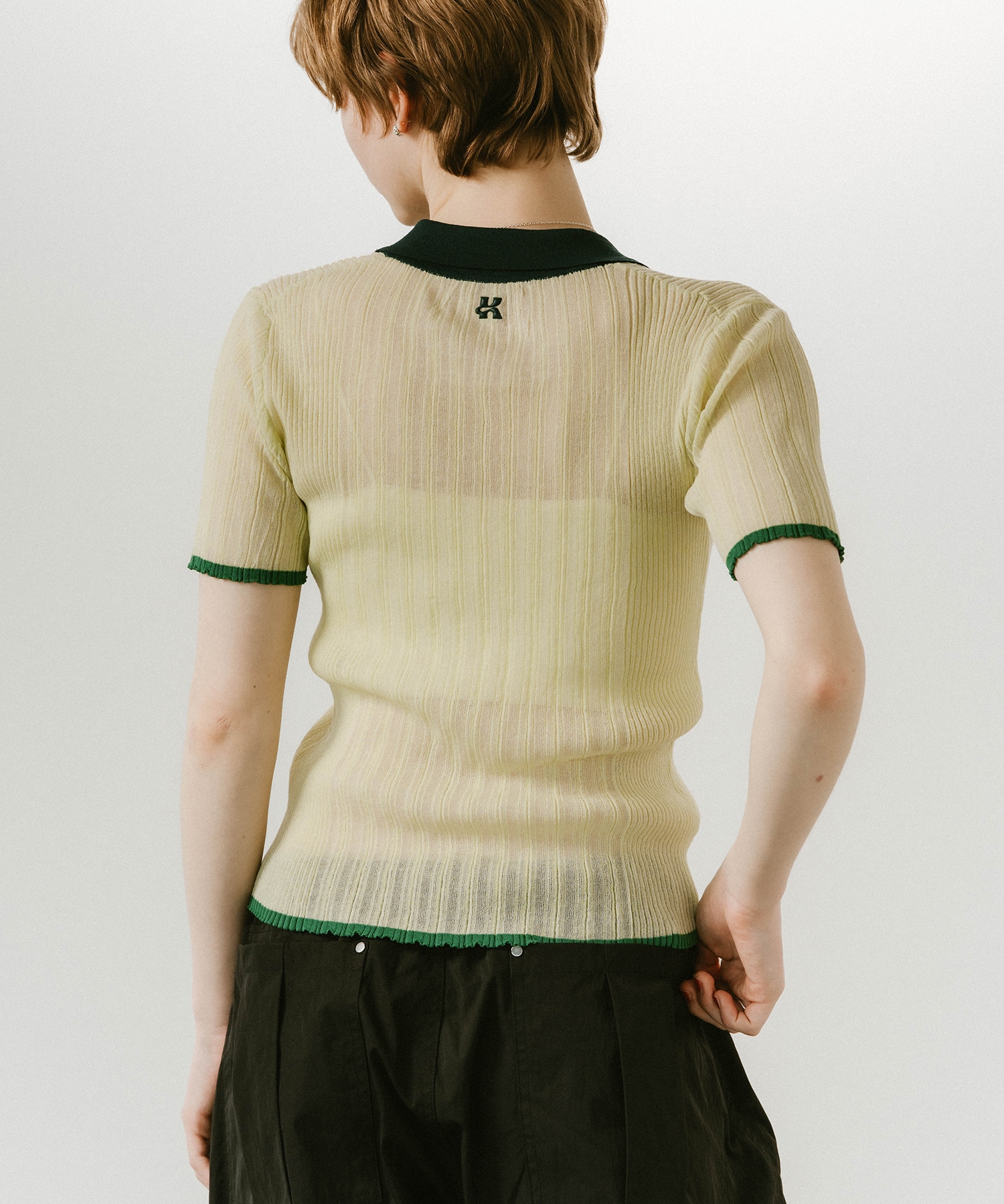 sheer polo knit Knuth Marf