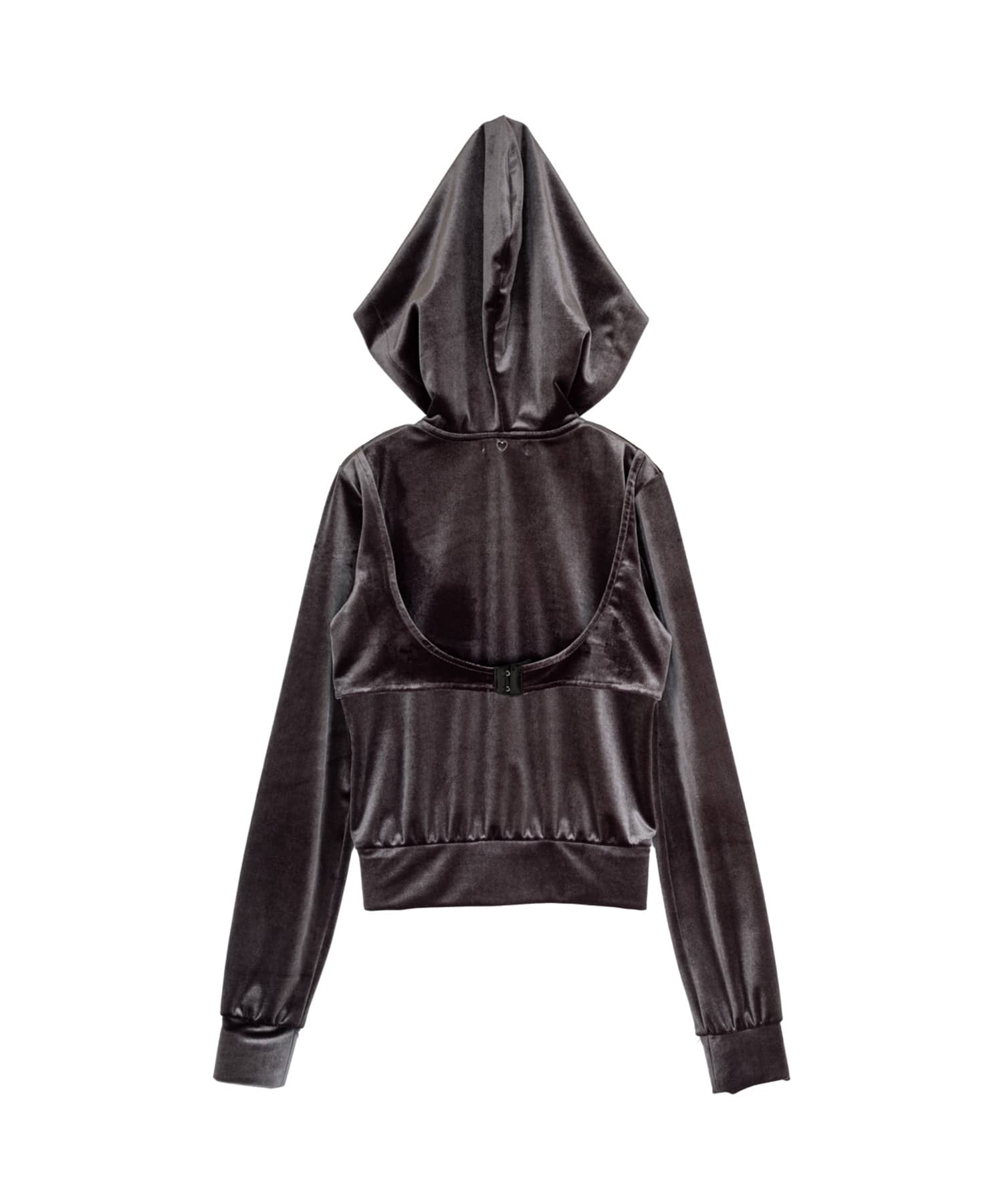 Micro Bra Velour Hoodie BASICKS