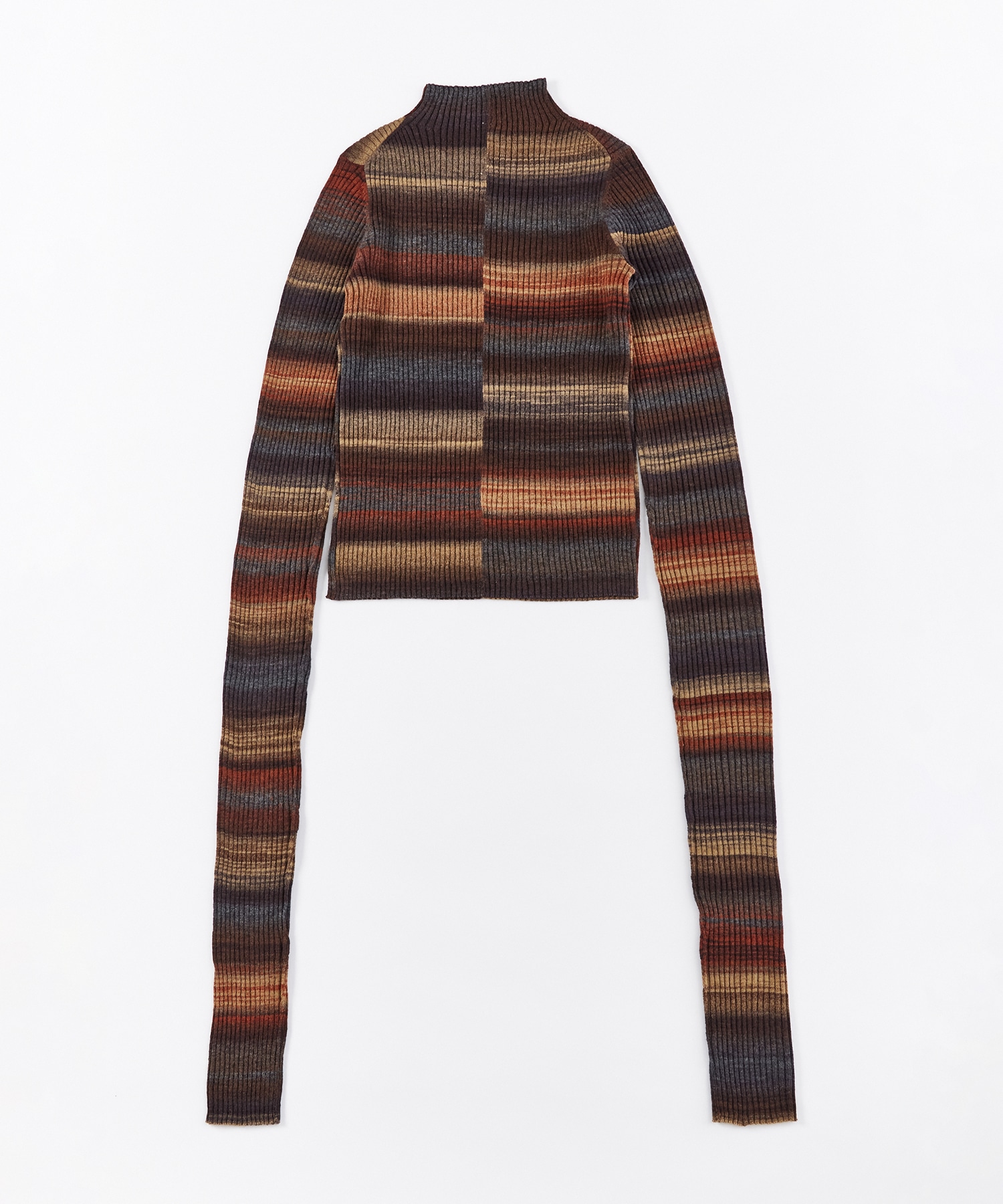 GRADATION LONG LONG SLEEVE PULLOVER A CCORDION