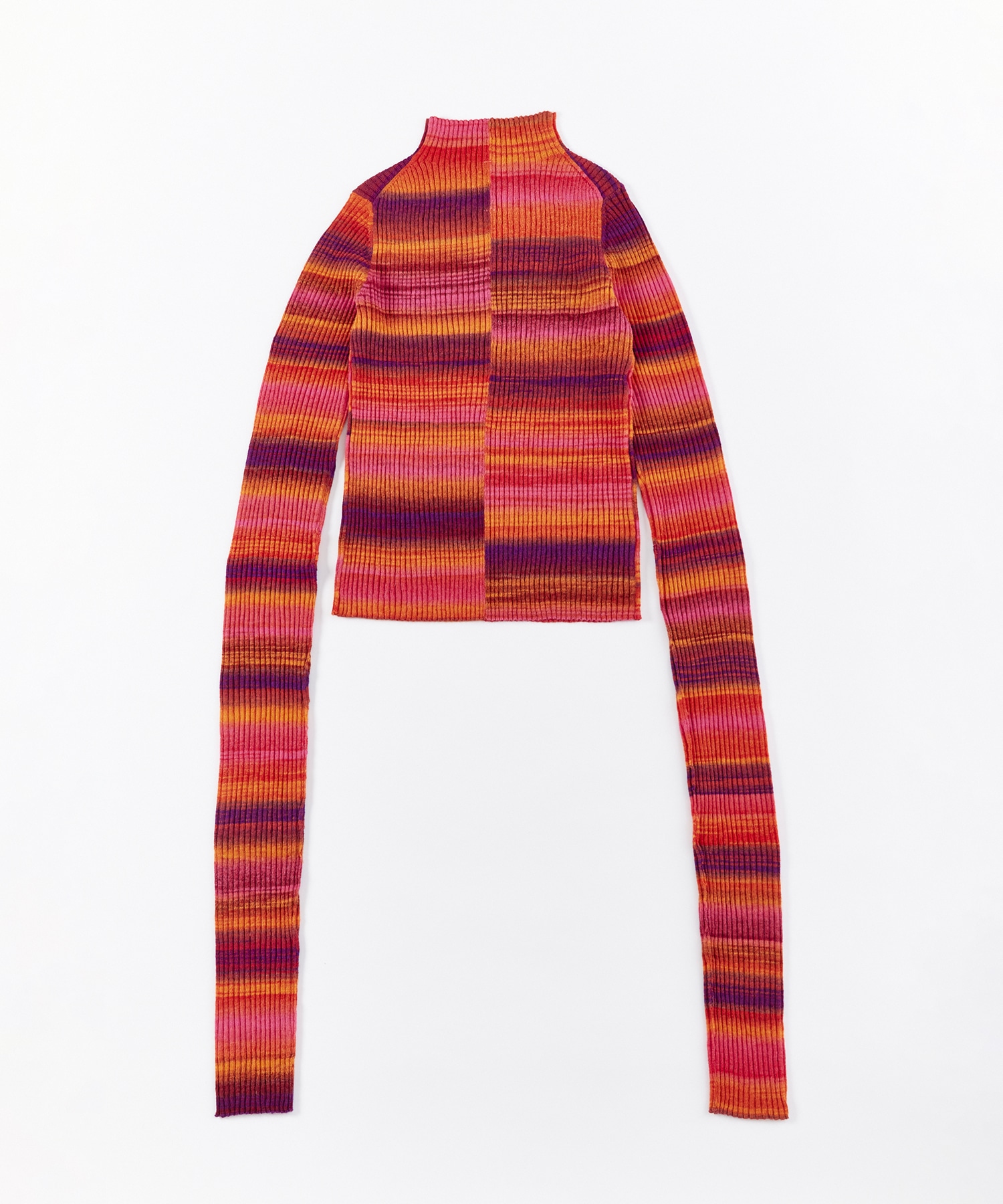 GRADATION LONG LONG SLEEVE PULLOVER A CCORDION