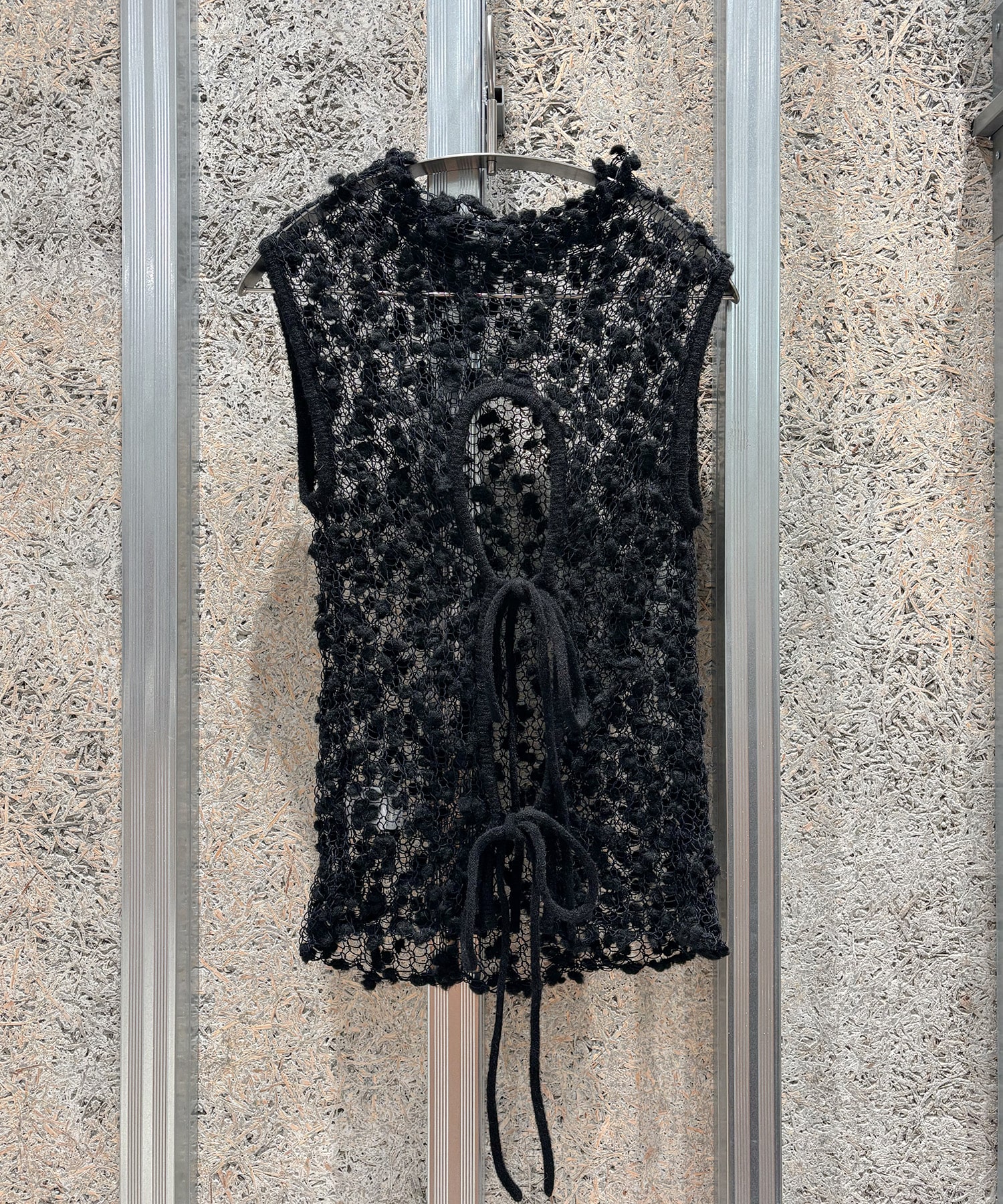 Pom-Pom vest OPEN SESAME CLUB