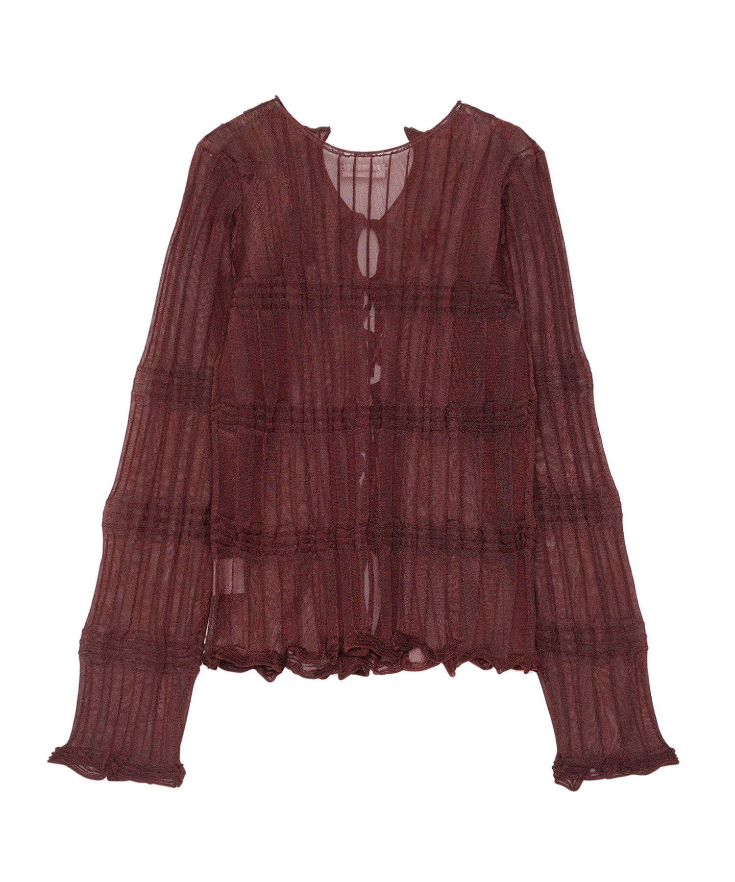 sheer flow cardigan OPEN SESAME CLUB