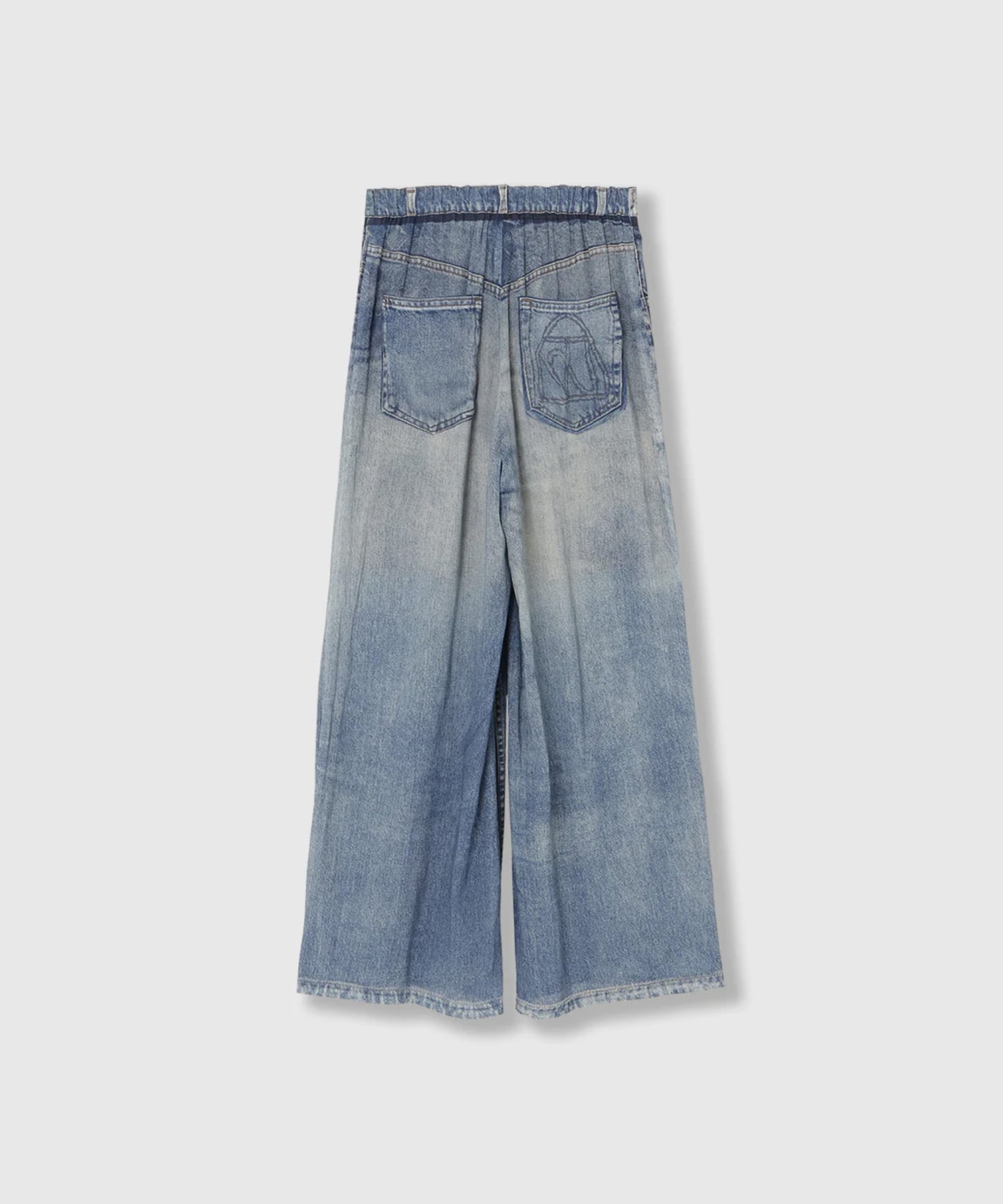 DENIM PRINT SHEER PANTS THINGS THAT MATTER