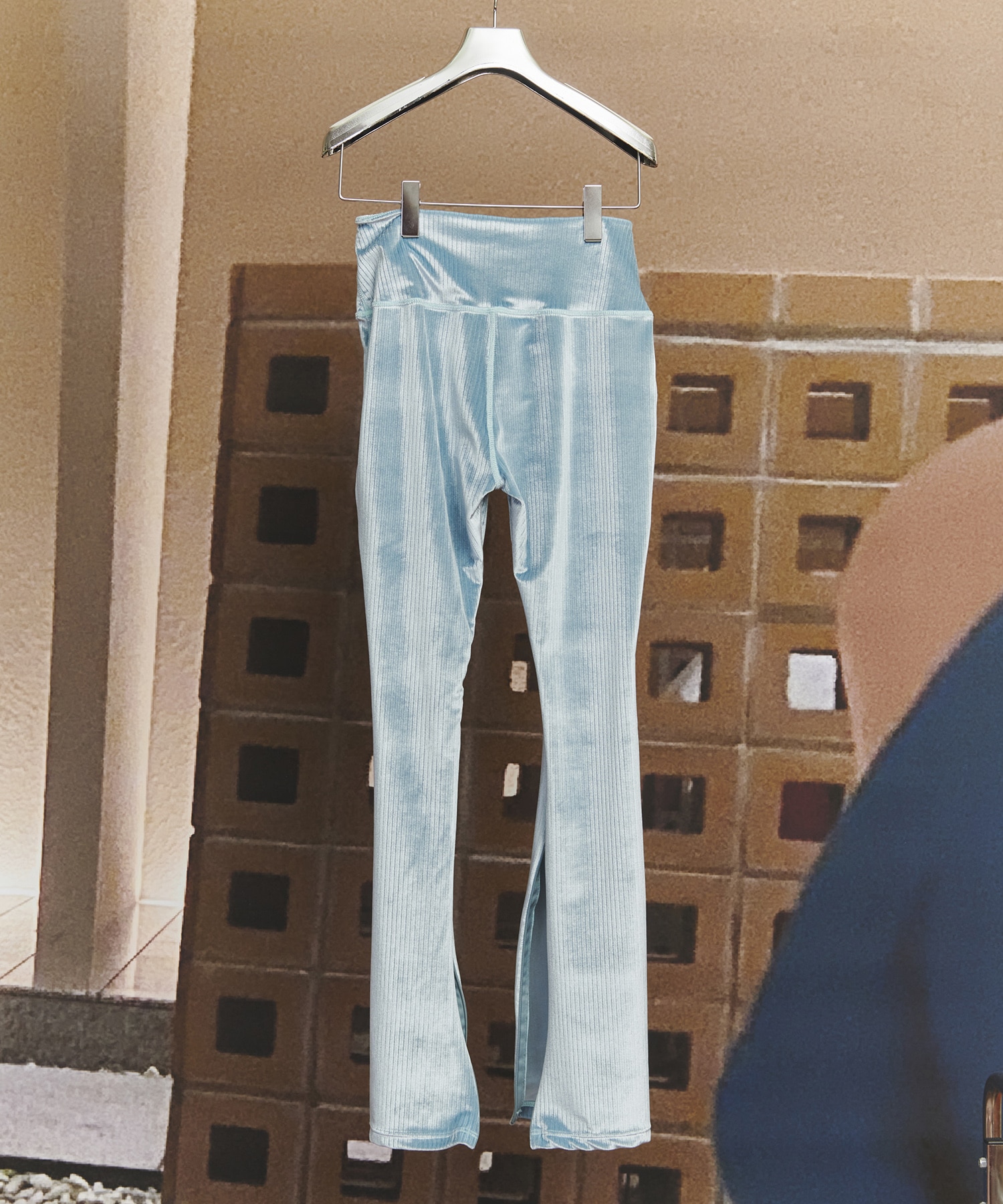 FLEX VELVET ZIPPER LEGGINGS kotohayokozawa
