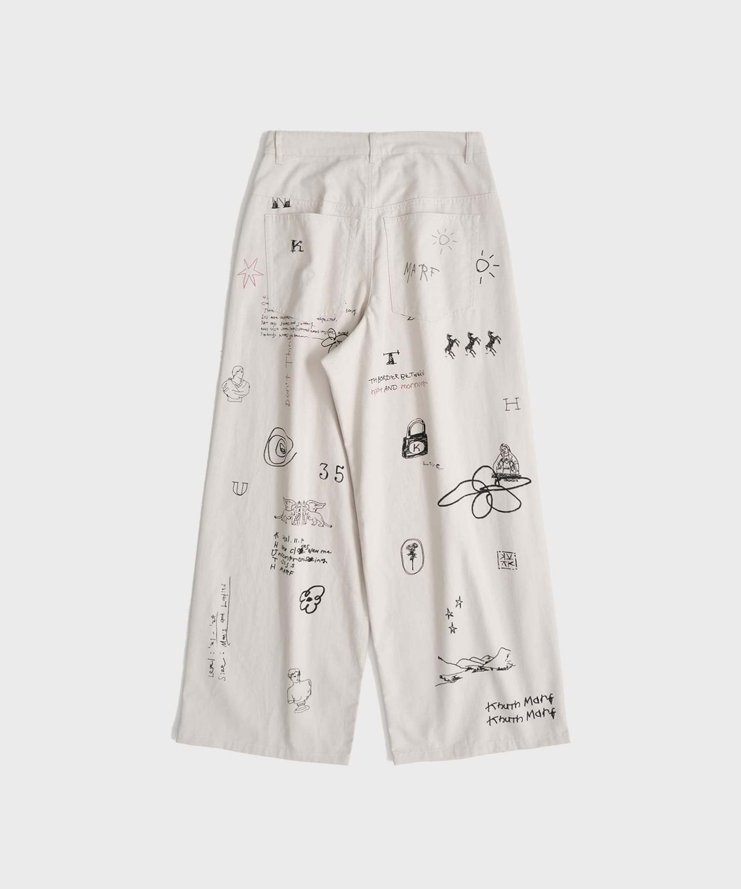 high waist tattoo pants Knuth Marf