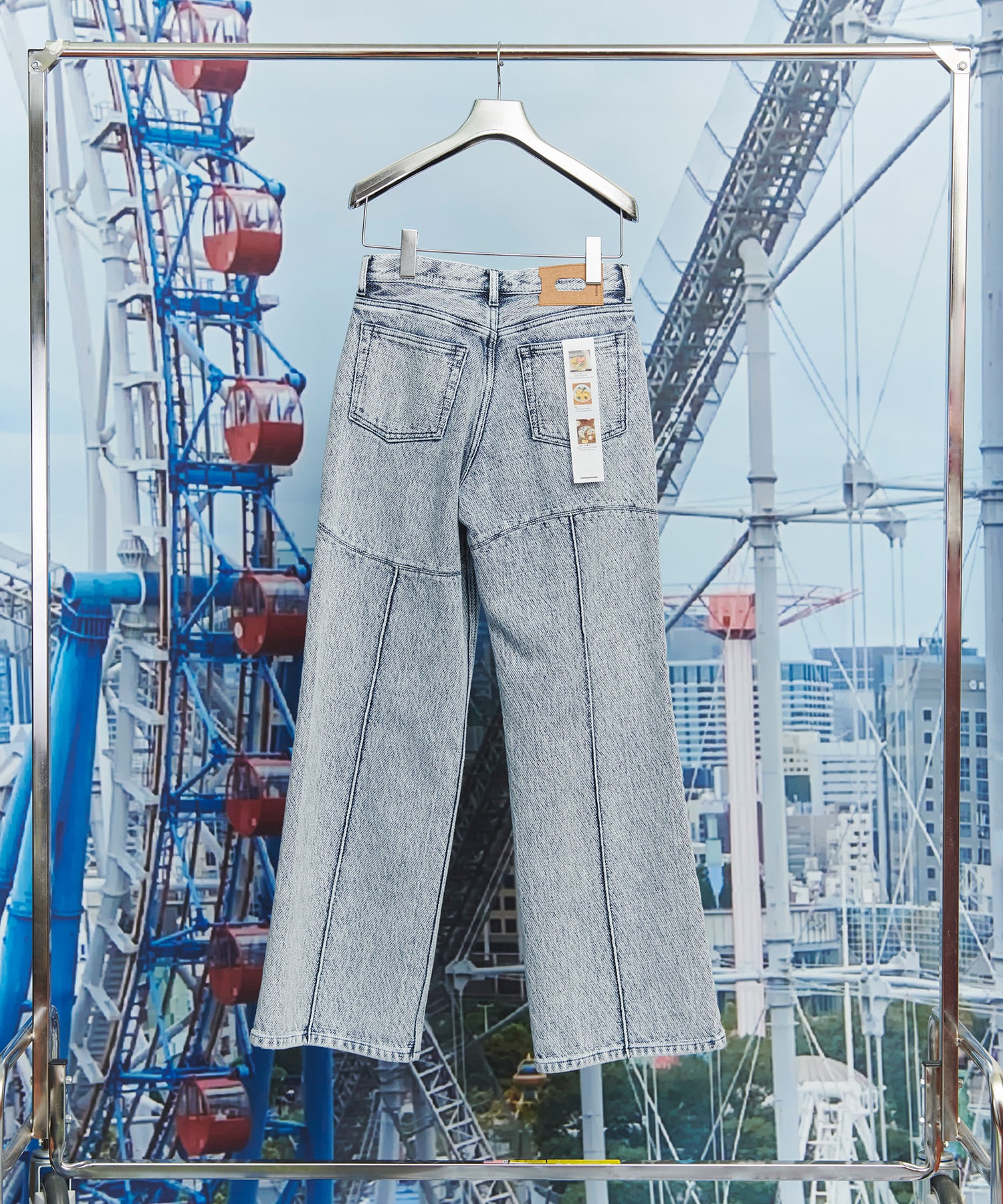 WAVE PANELLED DYED PANTS kotohayokozawa