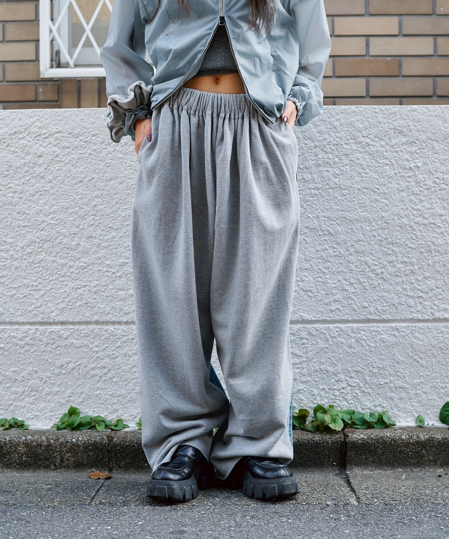 Hybride Sweat Denim Pants INSCRIRE