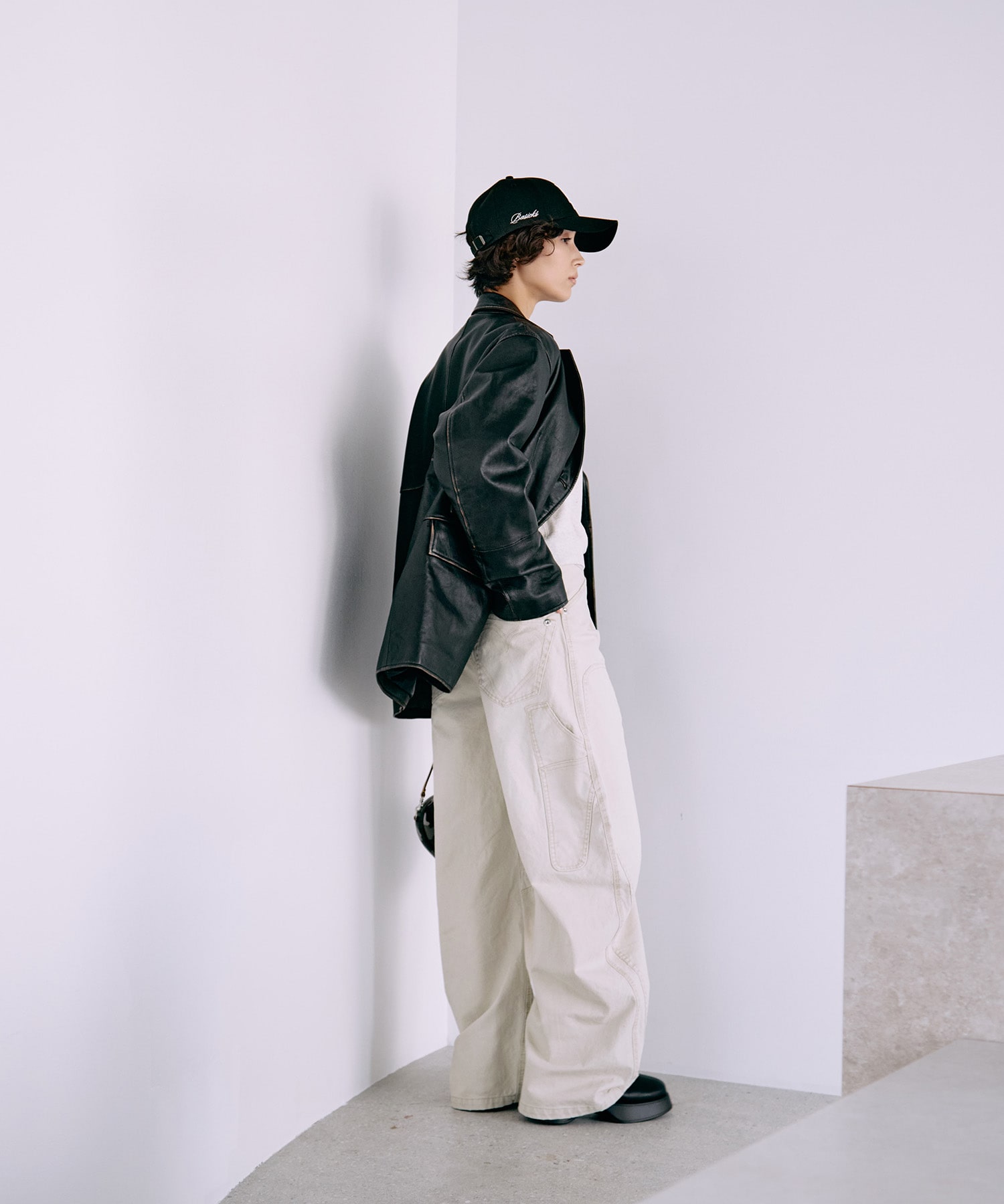 BASICKS×DUCK DOUBLE KNEE CURVED LEG PANTS BASICKS