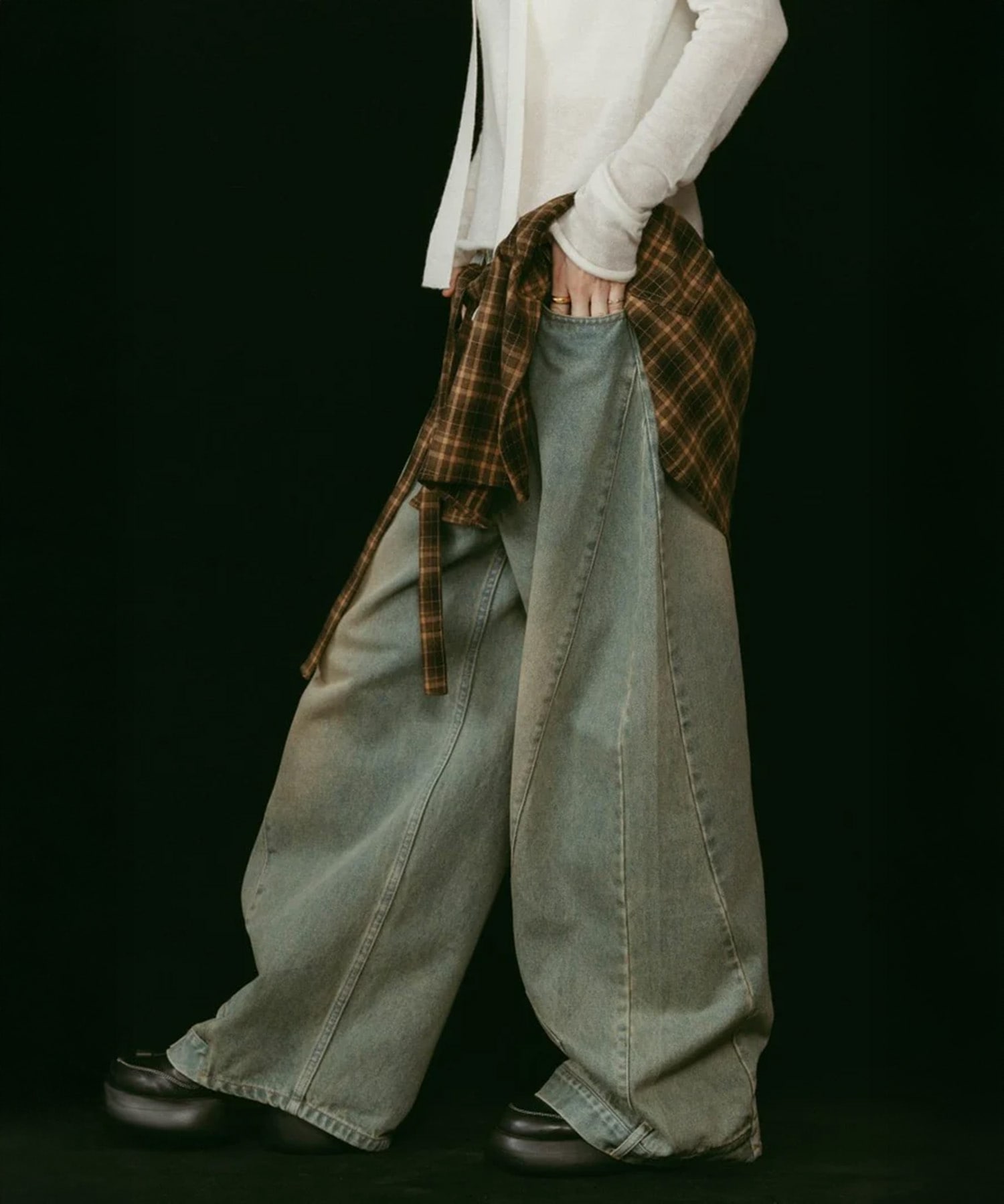 shirt wrap denim pants Knuth Marf