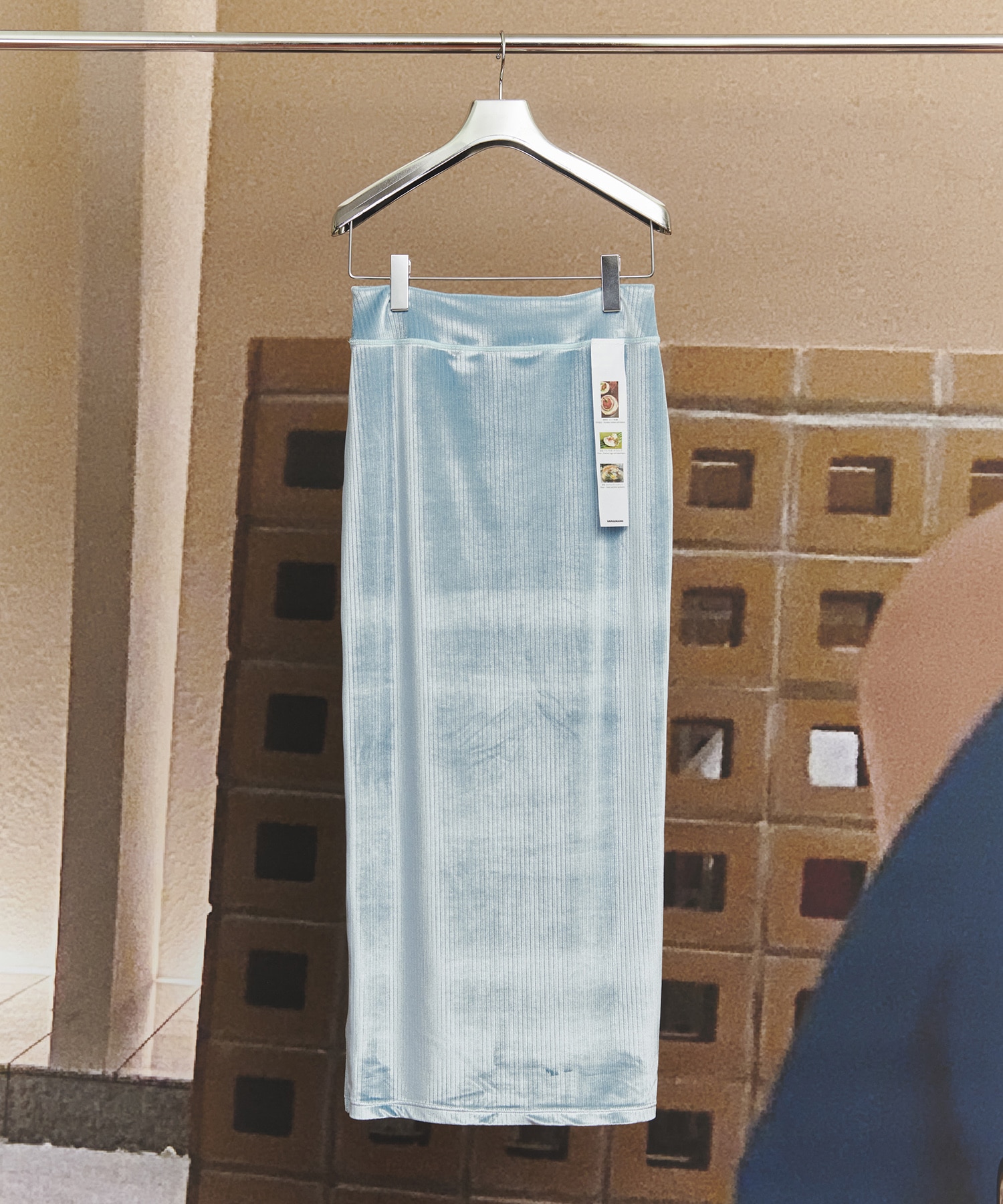 FLEX VELVET SIDE SLIT SKIRT kotohayokozawa