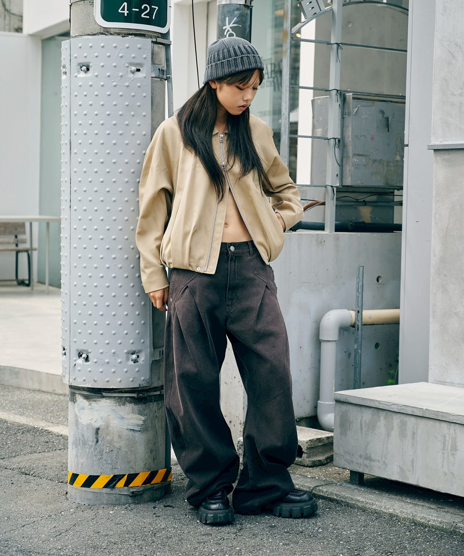BALLOON ZIP UP JACKET CONZ
