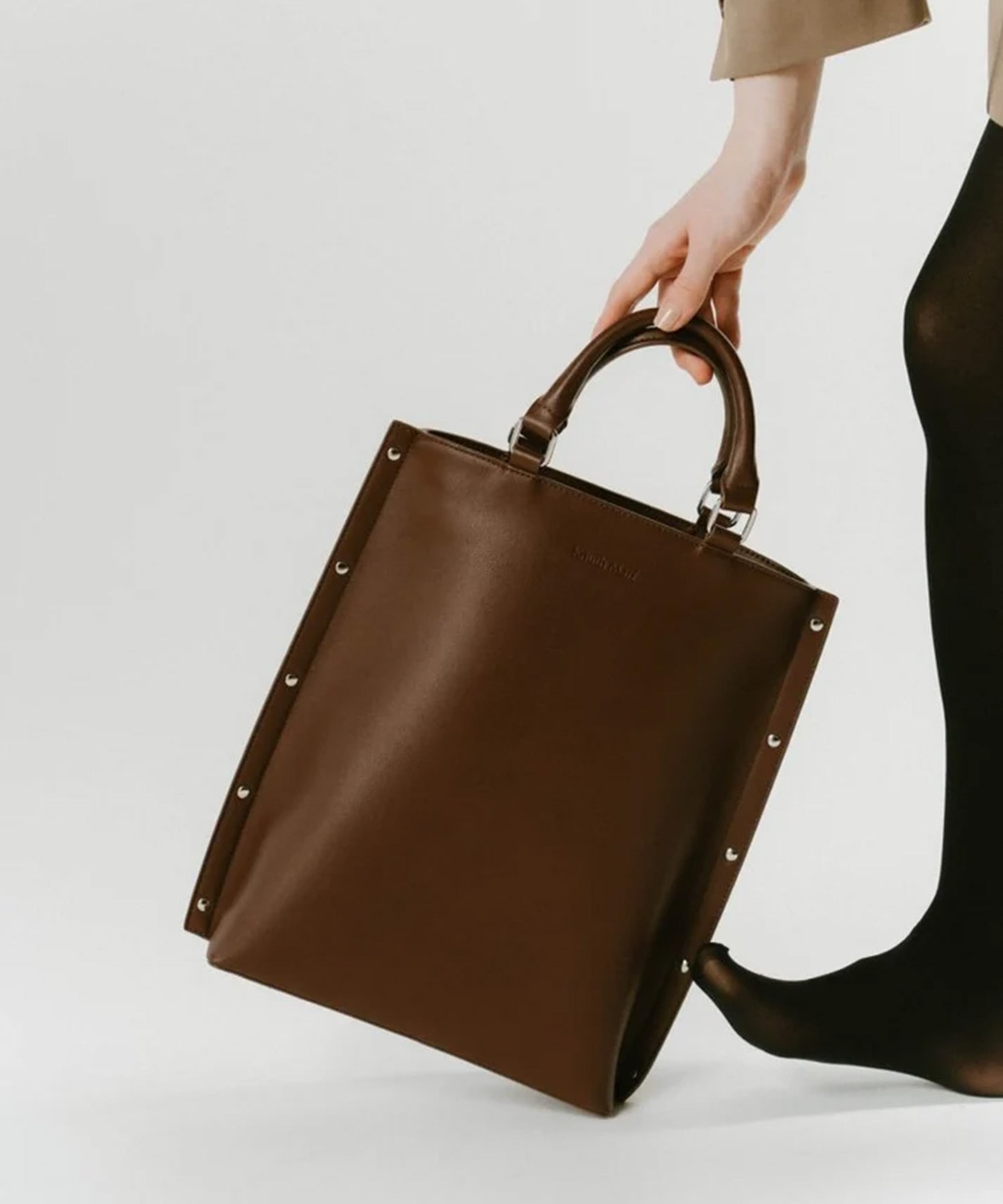 side studs leather bag Knuth Marf