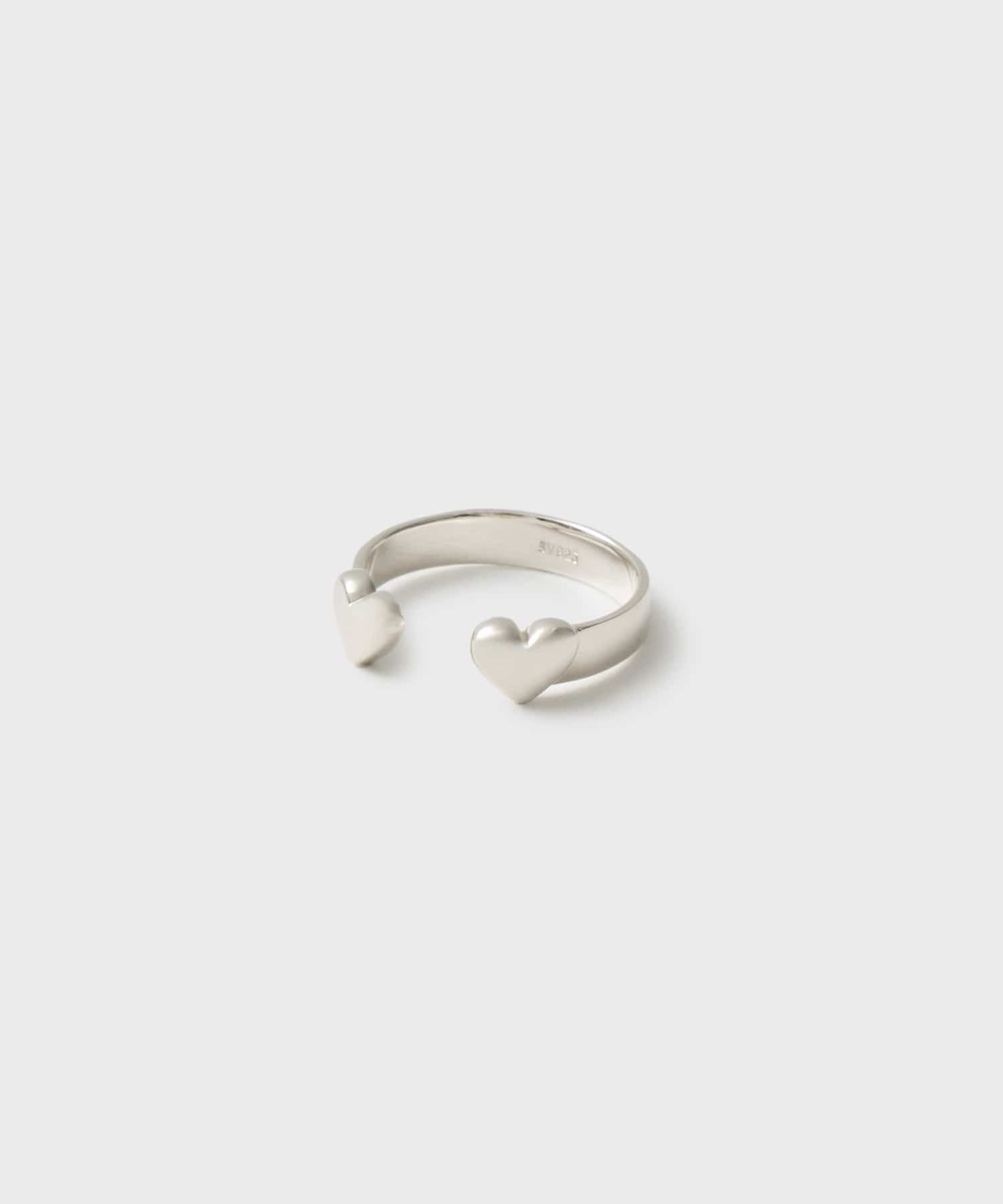 Reversible heart ring silver925 #11 33club