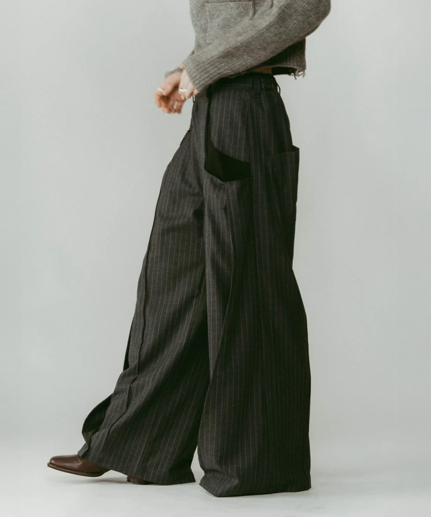 pierced drape pants(unisex) Knuth Marf