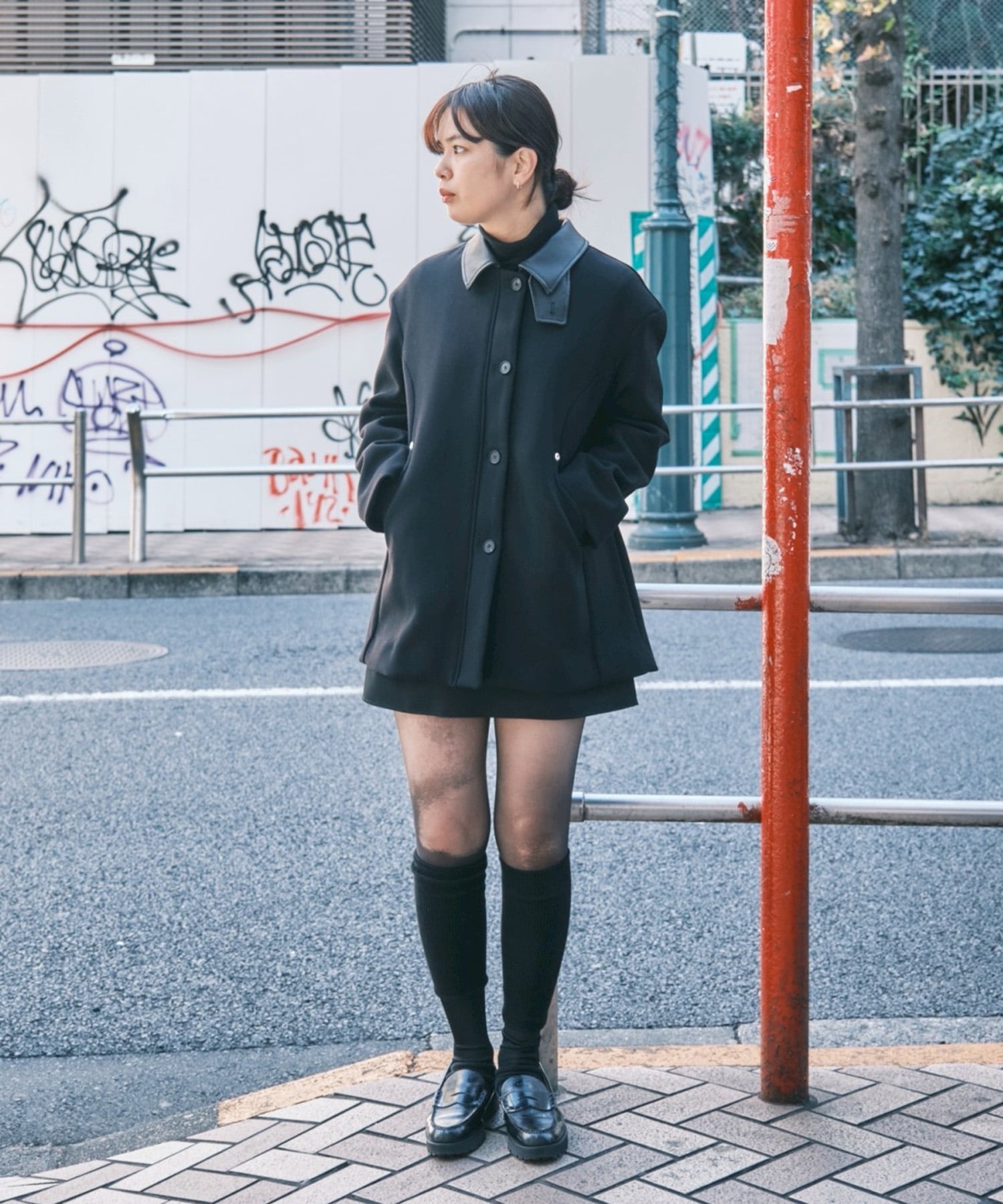 SHORT ZIP UP COAT CONZ