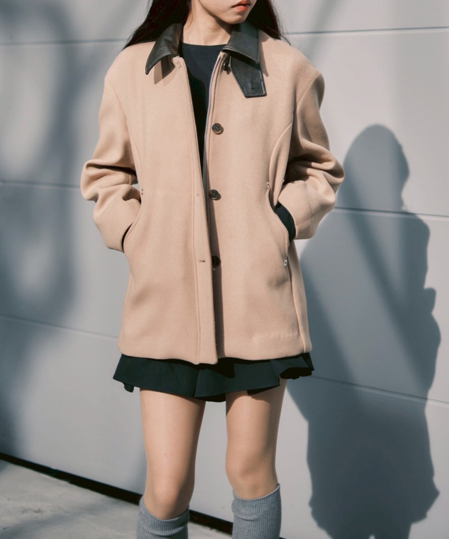 SHORT ZIP UP COAT CONZ