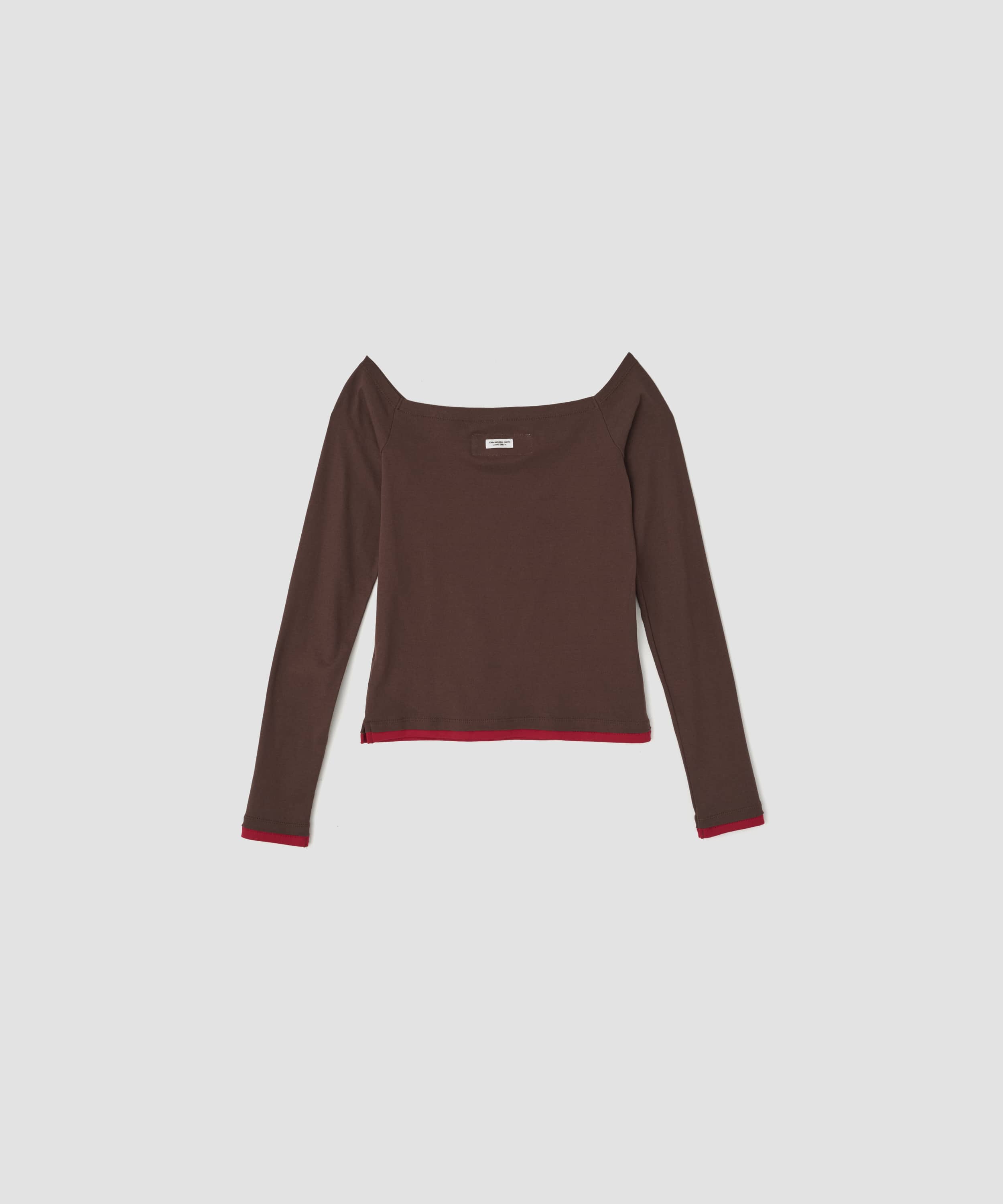 COTTON OFF SHOULDER LAYERED PULLOVER JANE SMITH