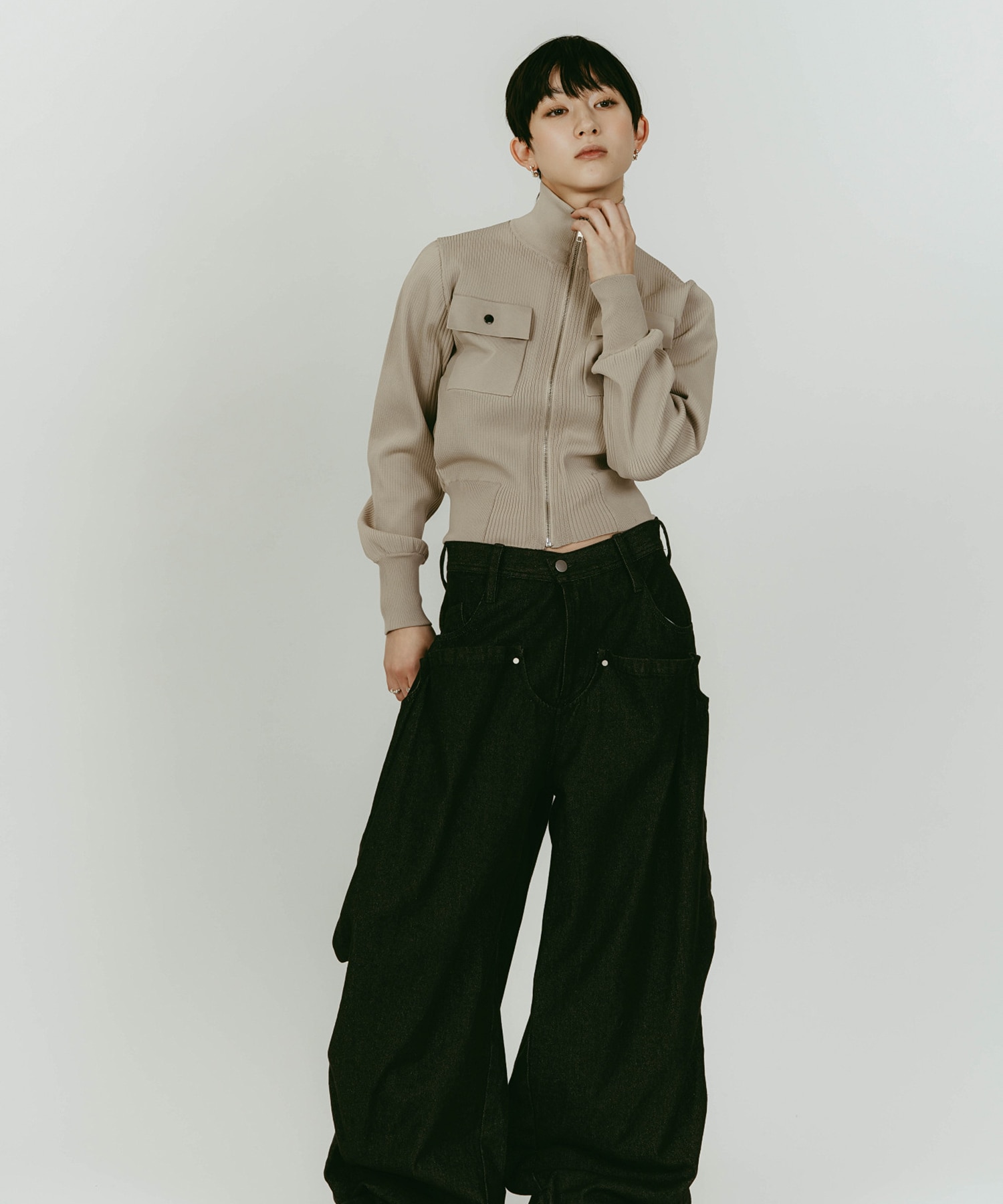 pocket zip up knit Knuth Marf