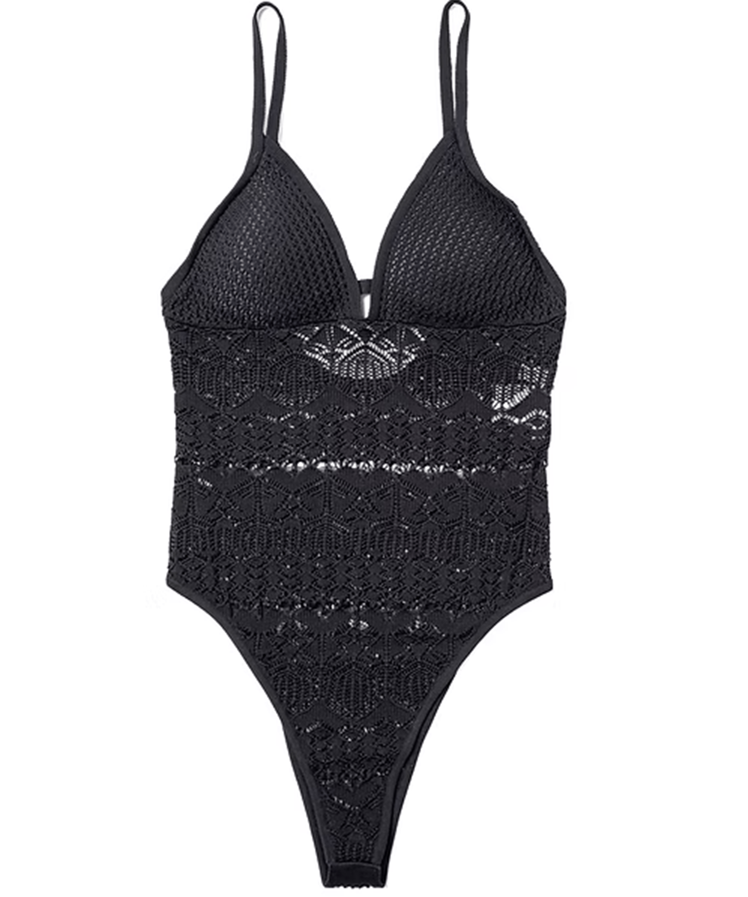 openwork bodysuit OPEN SESAME CLUB