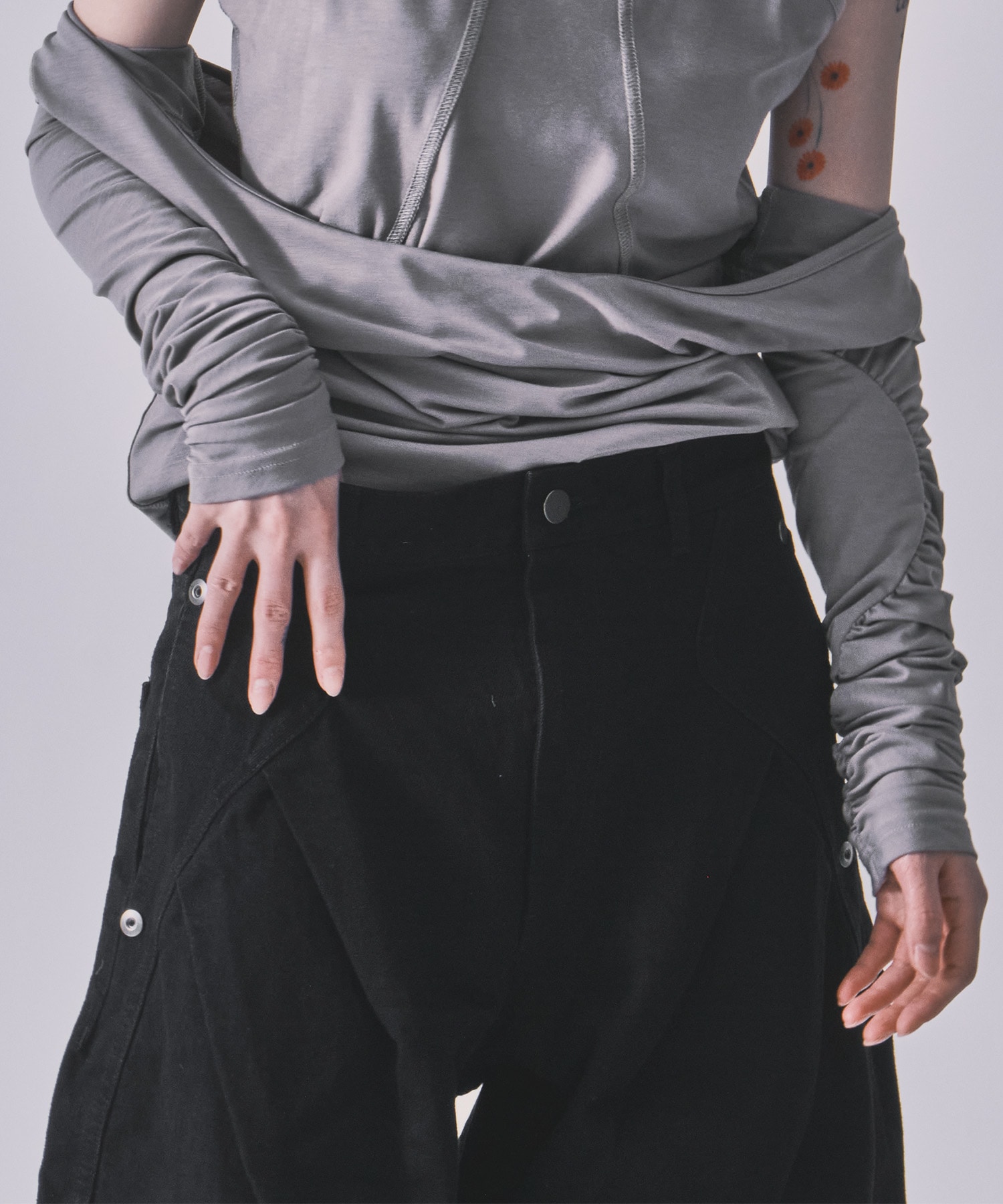 all black curve denim CONZ