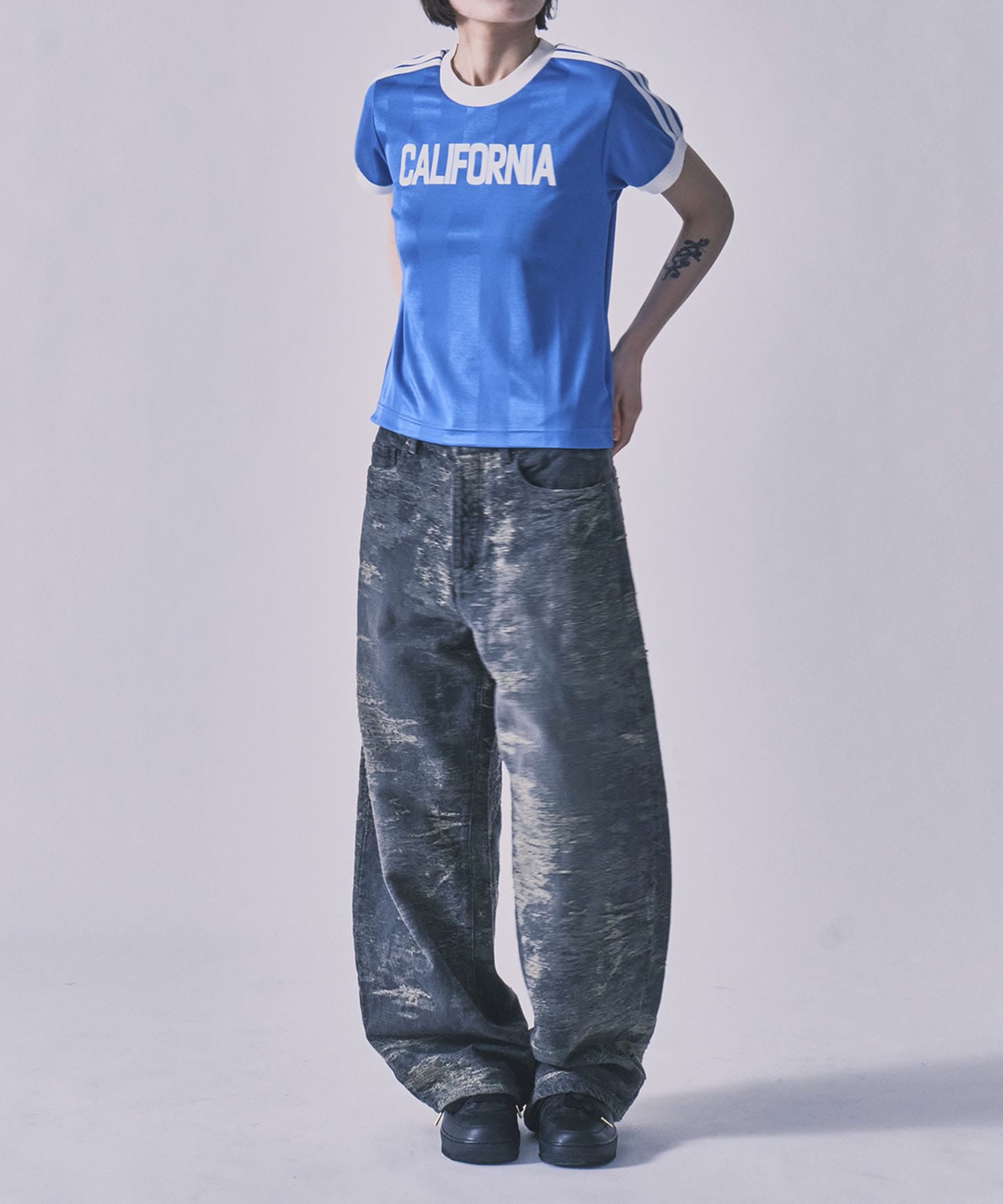 別注 DENIM CURVELEGPANTS TAAKK