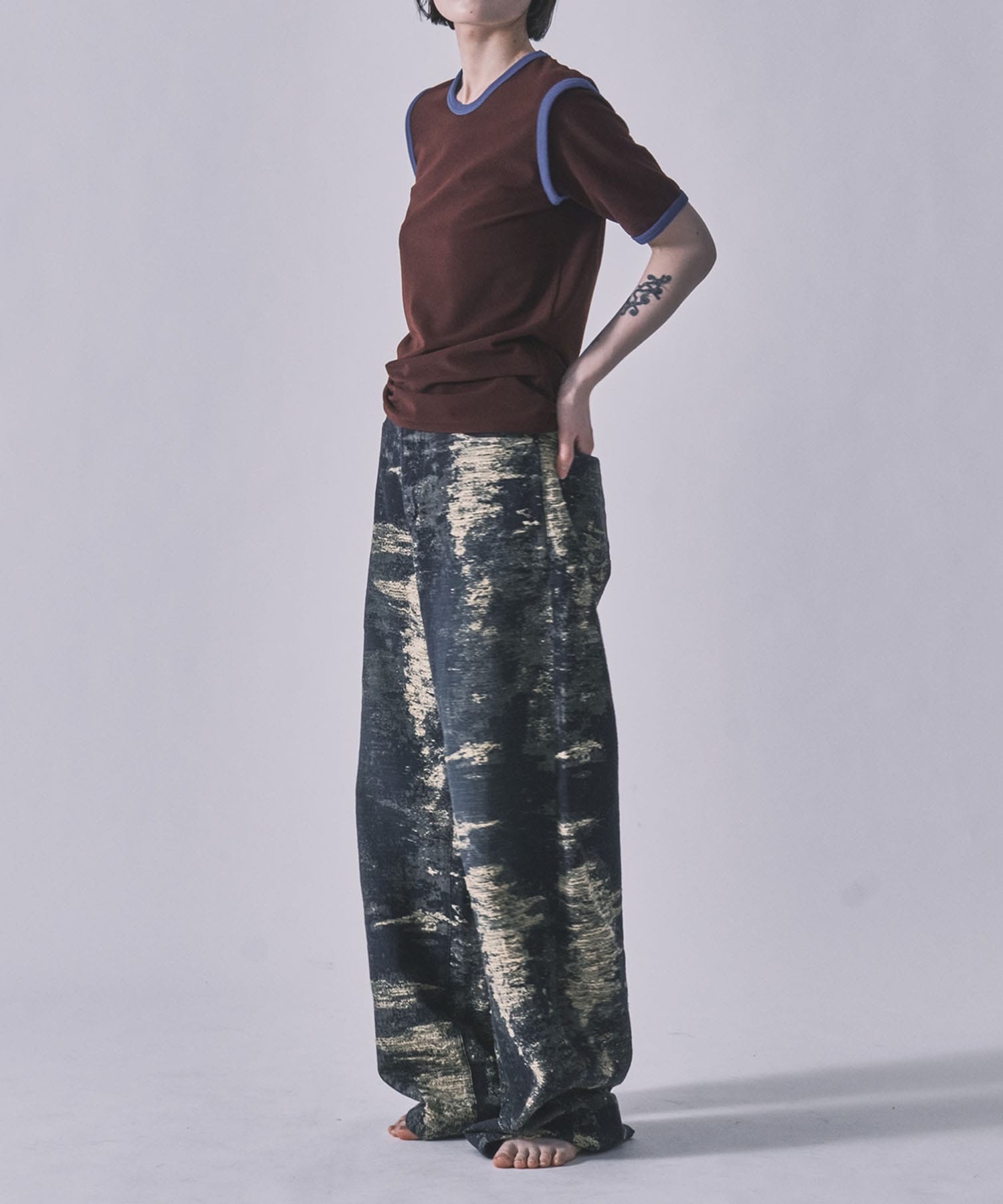 別注 DENIM CURVELEGPANTS TAAKK