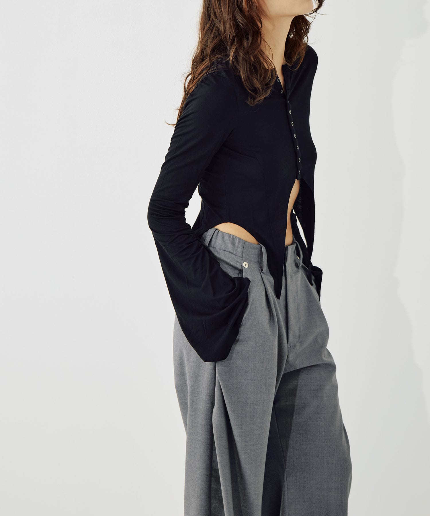curve leg trousers CONZ