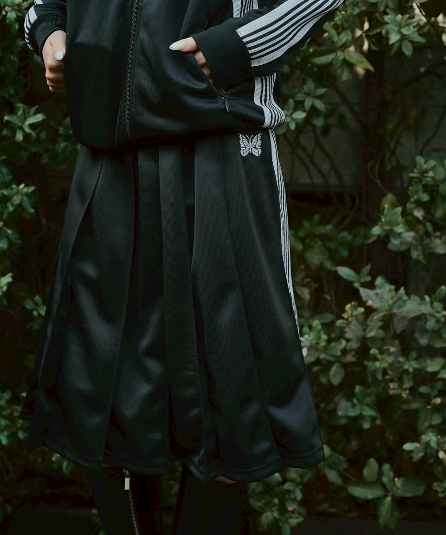 Pleated Track Skirt - Poly Smooth Needles