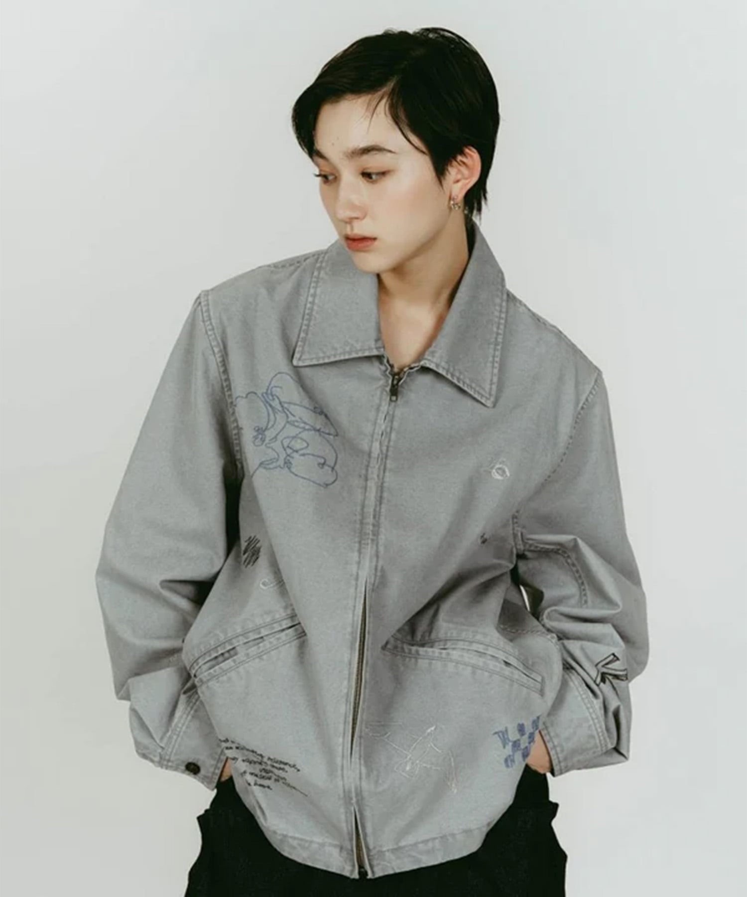 embroidered jacket(unisex) Knuth Marf