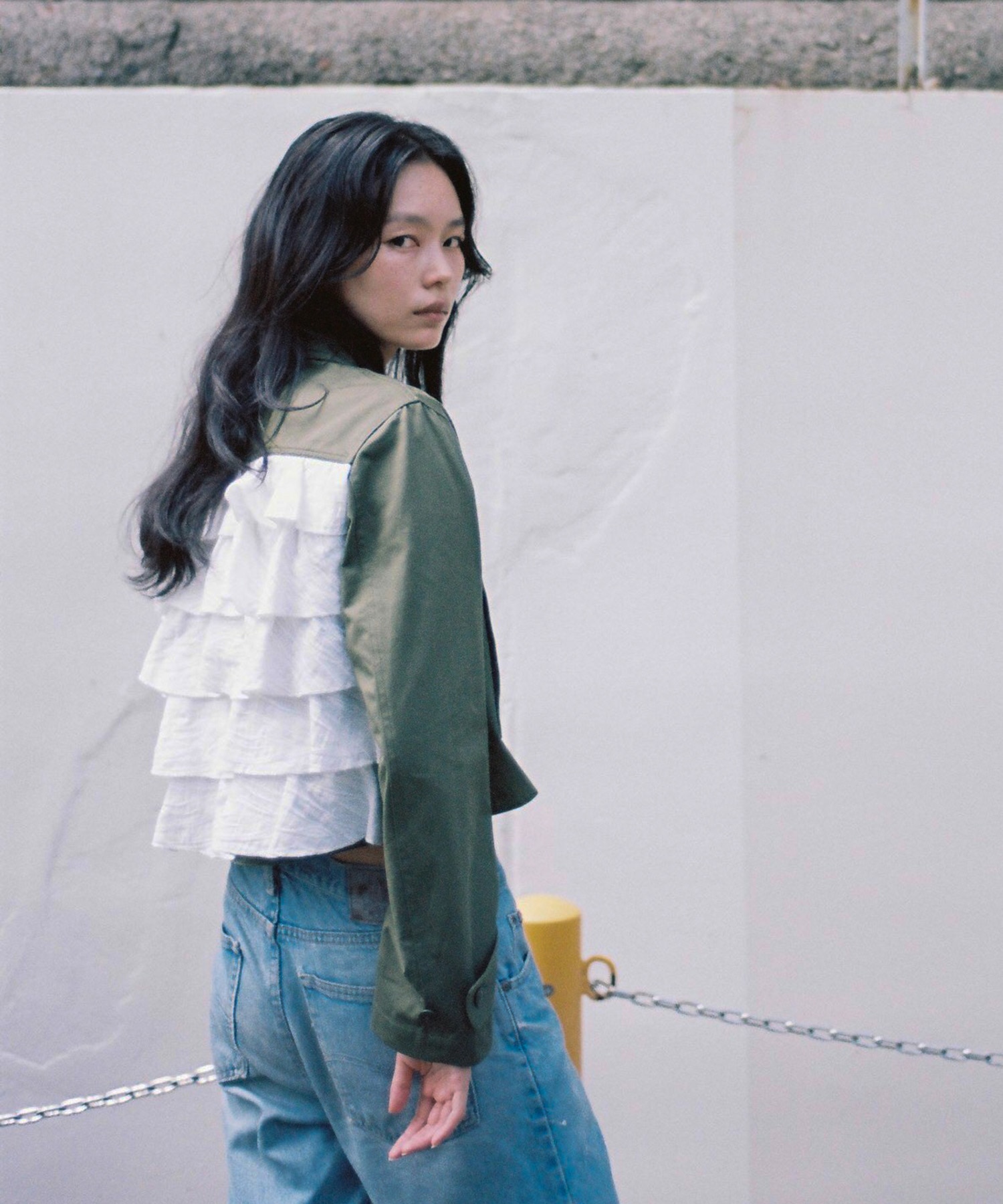 ZEBRA FRILL MILITARY JKT KOWGA