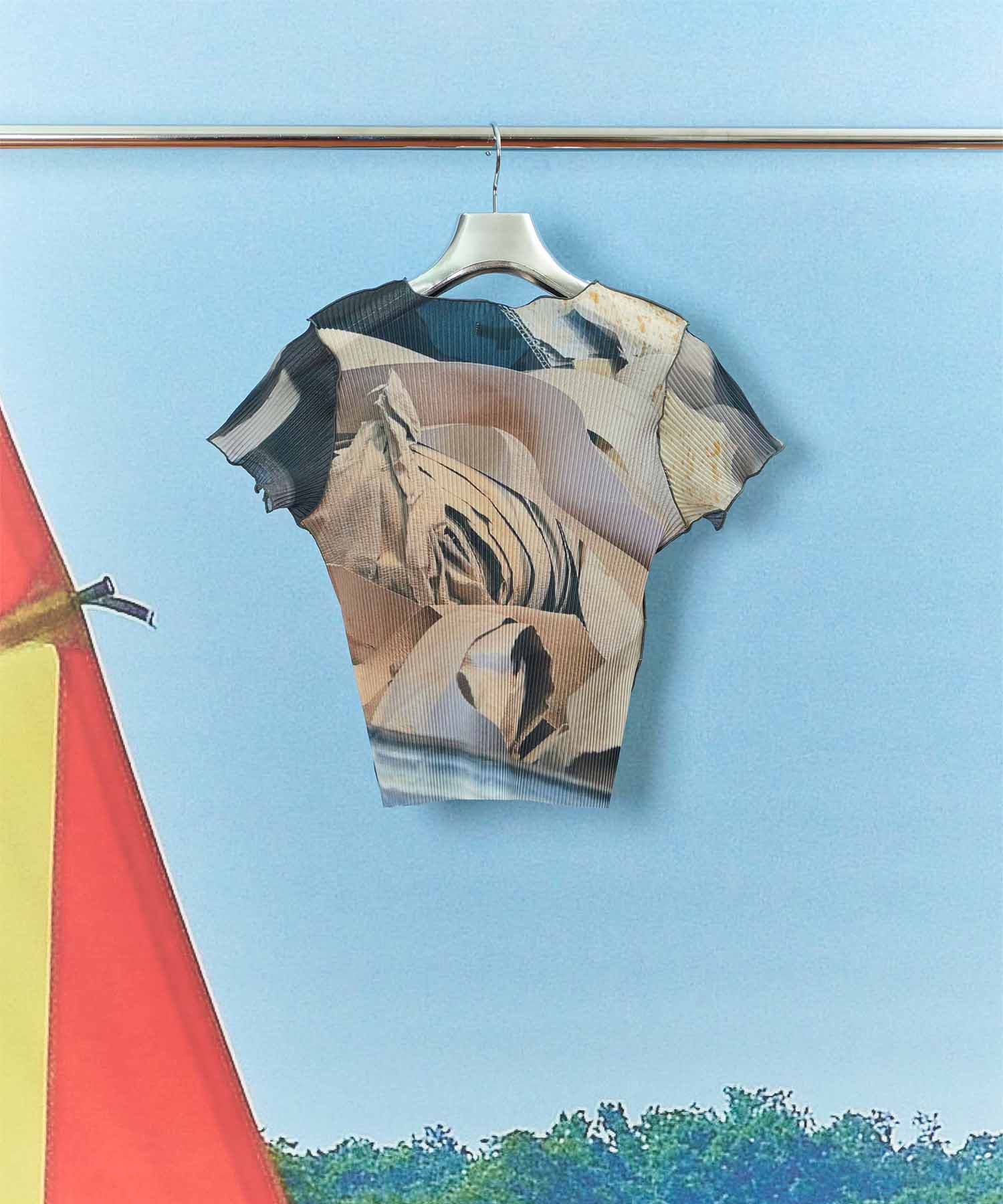 SHEER GRAPHIC TINY TOP kotohayokozawa