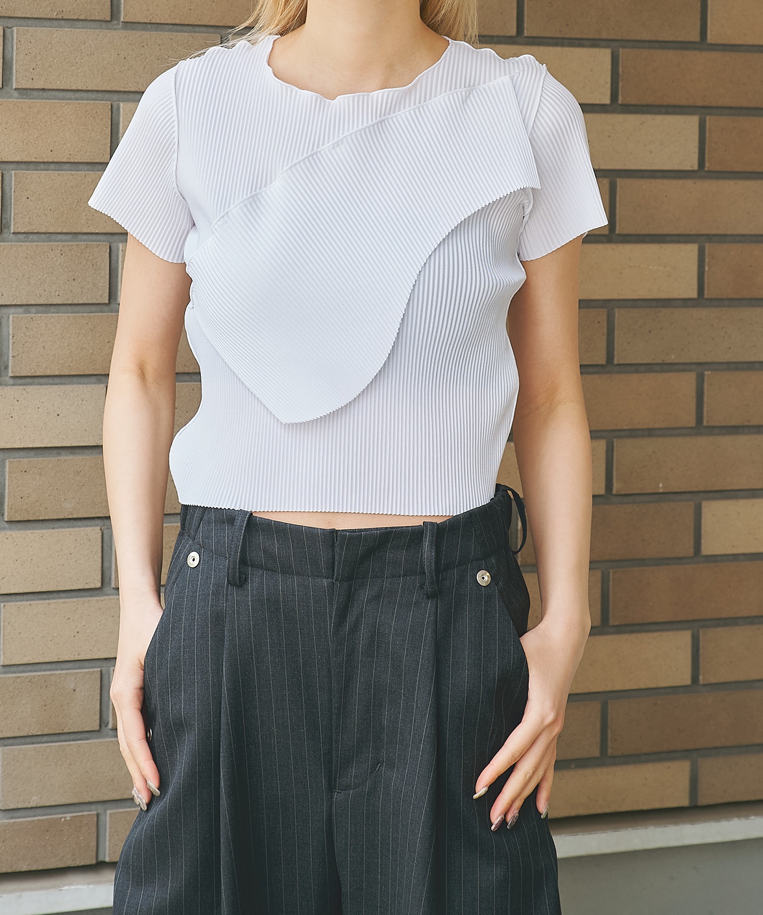 TODO WAVE TINY TOP SHORT SLEEVE kotohayokozawa