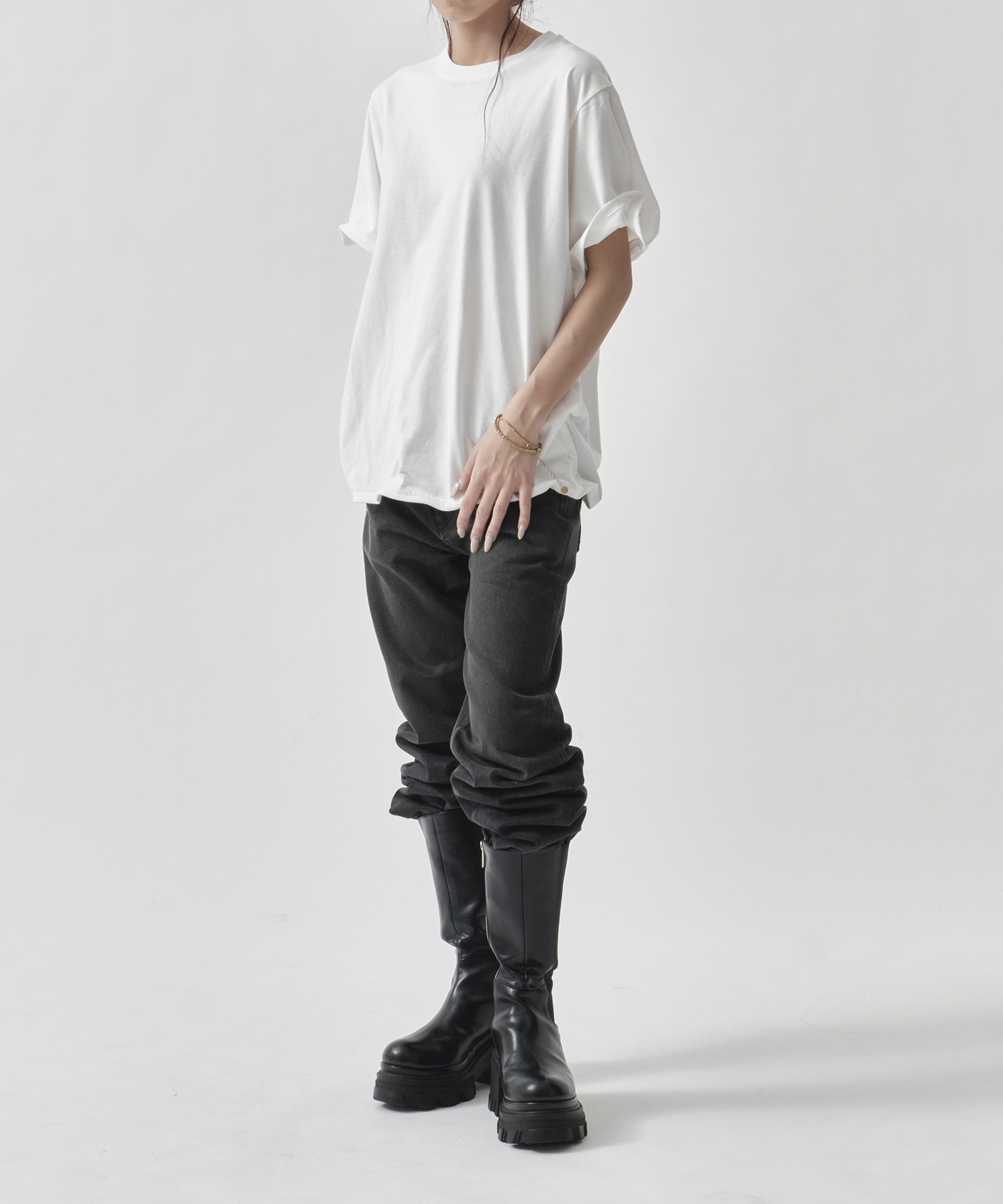 Raffy Gauze Wire Tee INSCRIRE