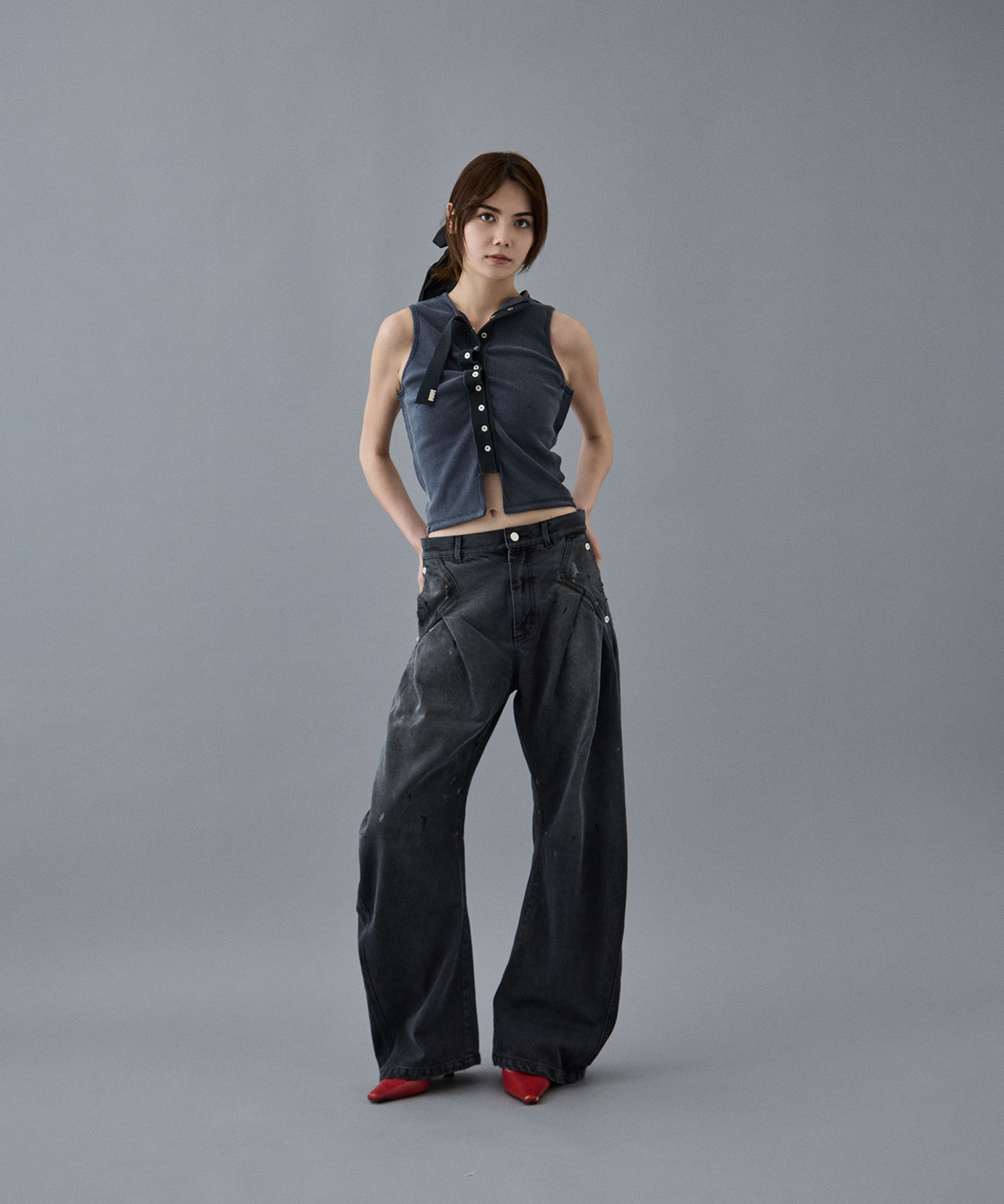 別注CLICK DOT TANK TOP kotohayokozawa