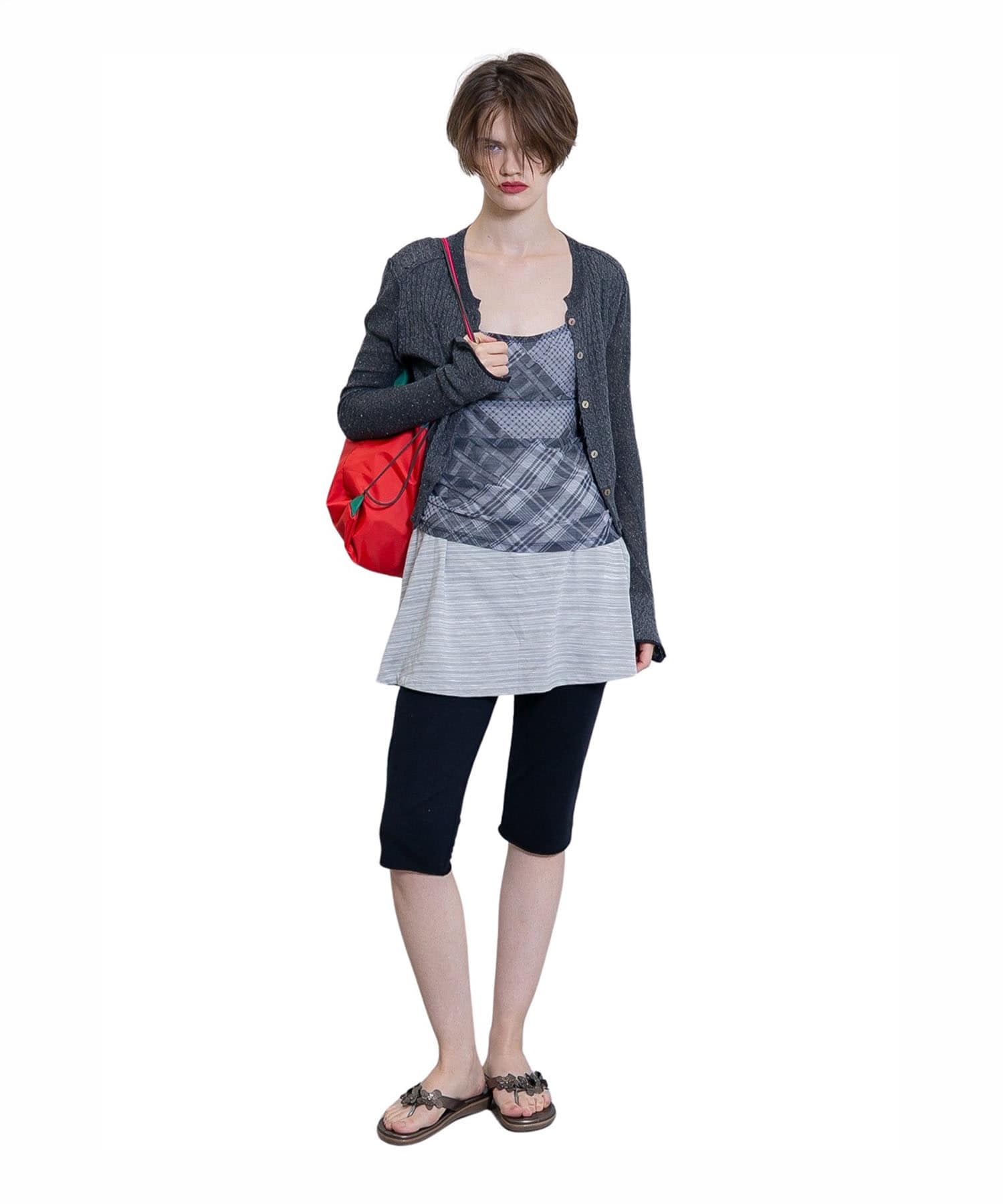 Silk Thin Cable Knit Cardigan PERVERZE