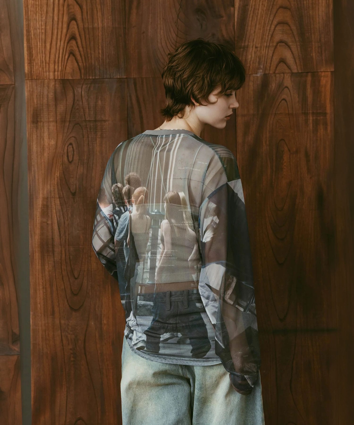 school sheer long-sleeve tee(unisex) Knuth Marf