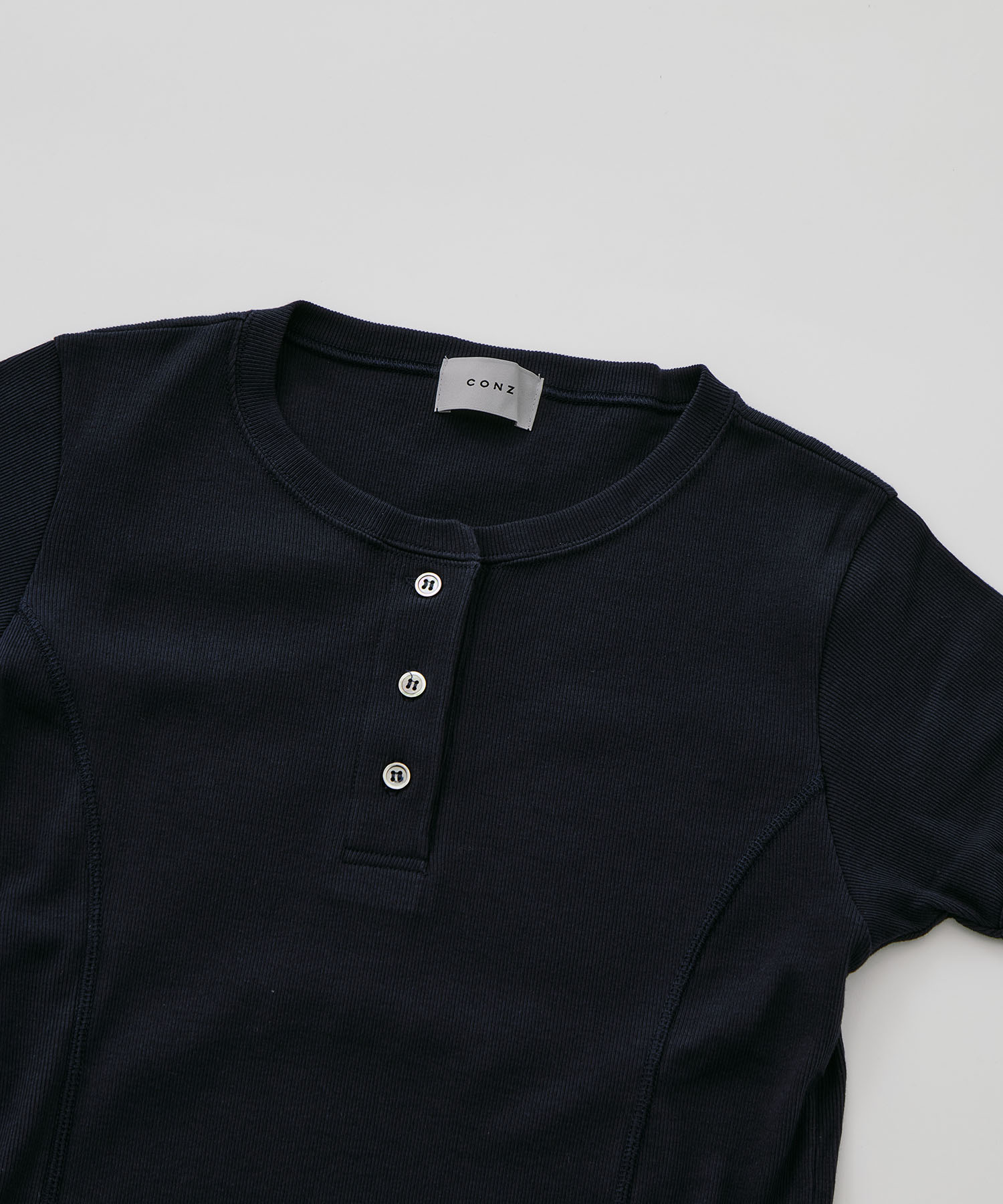 fitted rib henry short sleeve CONZ