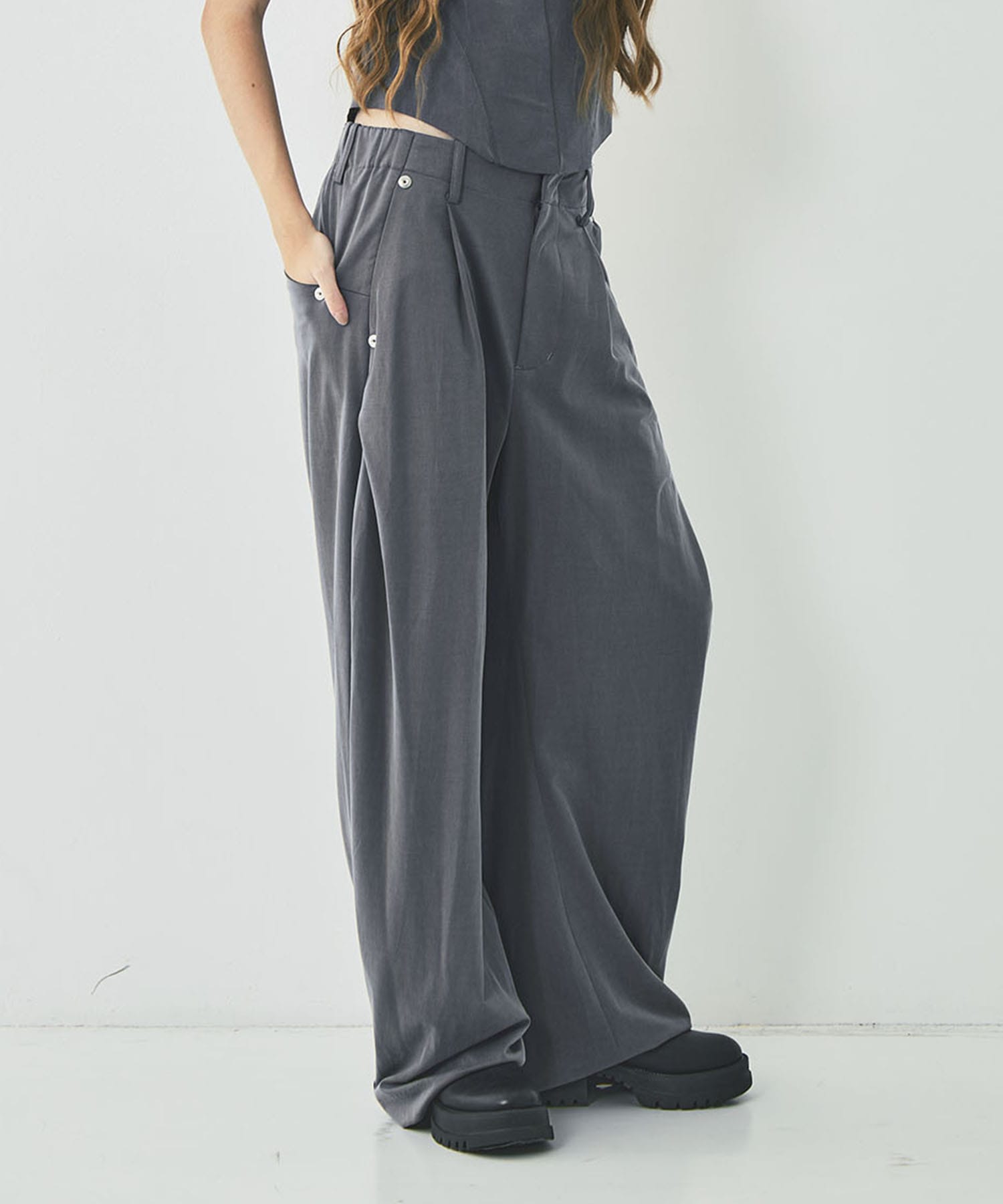 curve leg trousers cupra jersey CONZ
