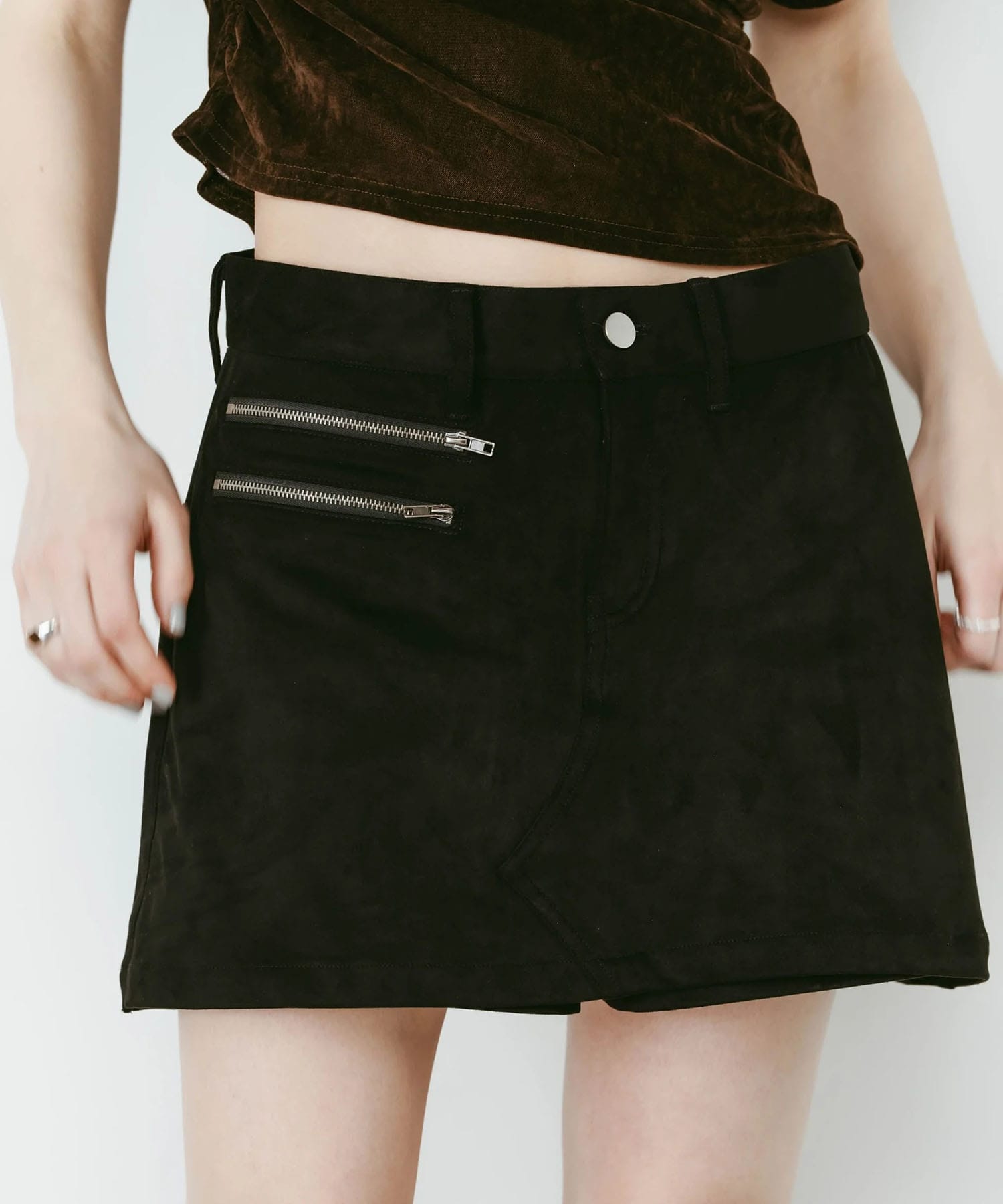 layered suede skort Knuth Marf