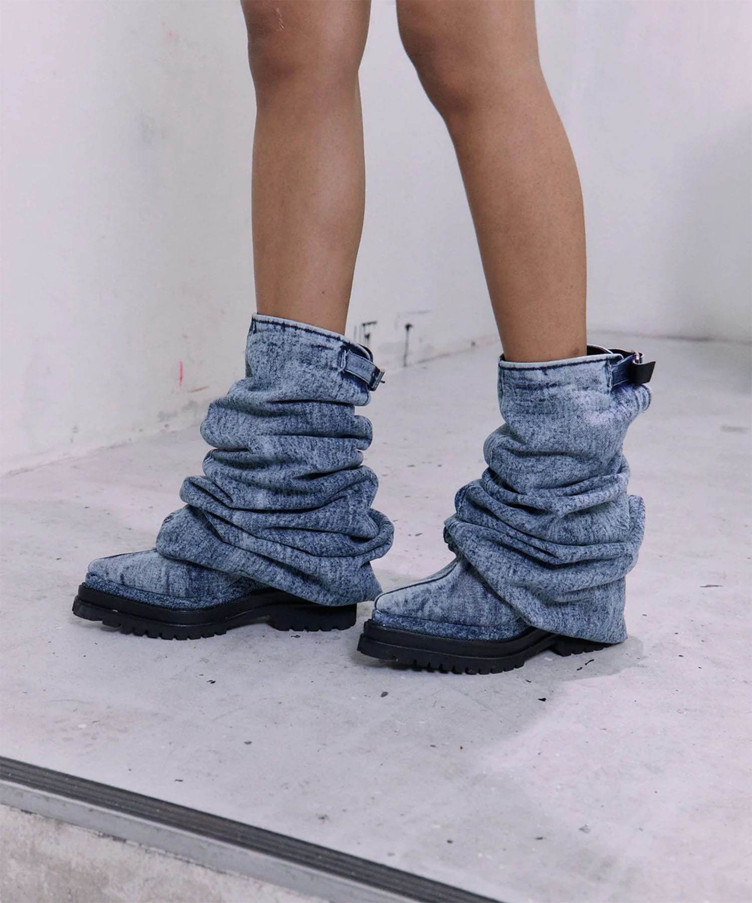 LIQUID DENIM BOOTS POOLDE