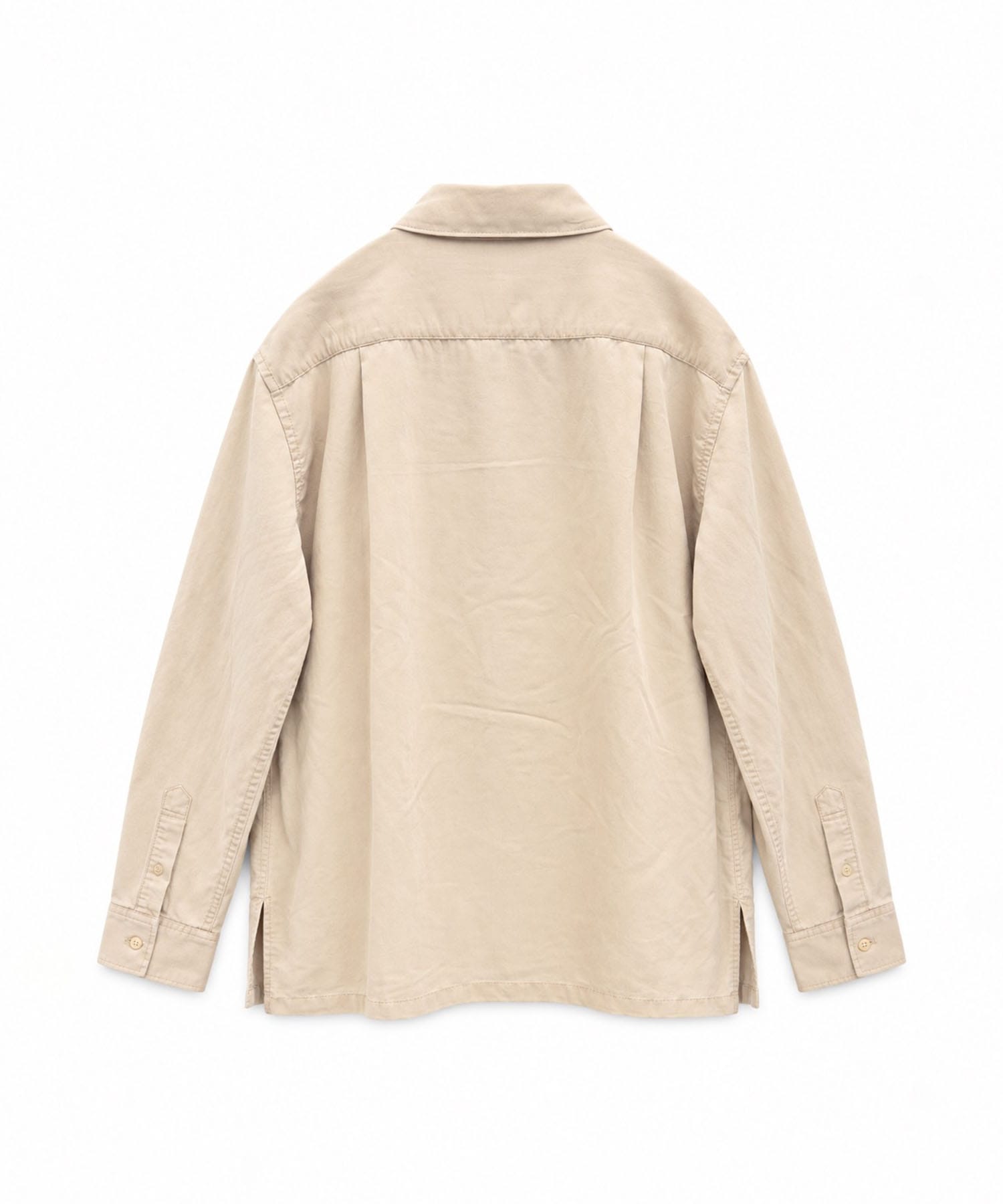 POWDERY FADE POPLIN OPEN COLLAR SHIRTS ANTHEM A