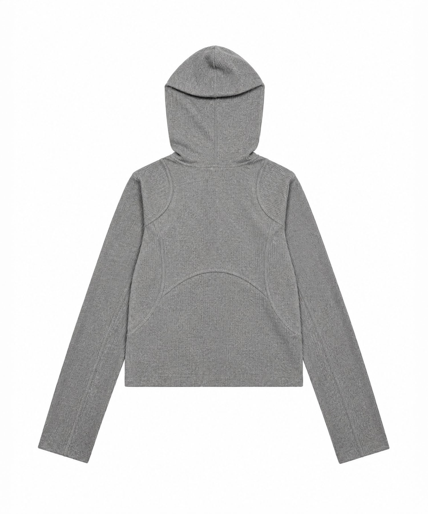 hooded rib long sleeve tee CONZ