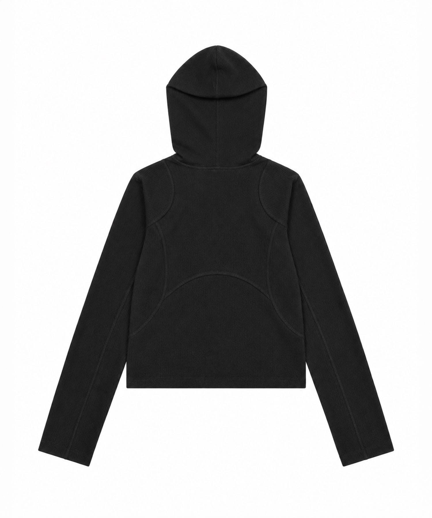 hooded rib long sleeve tee CONZ